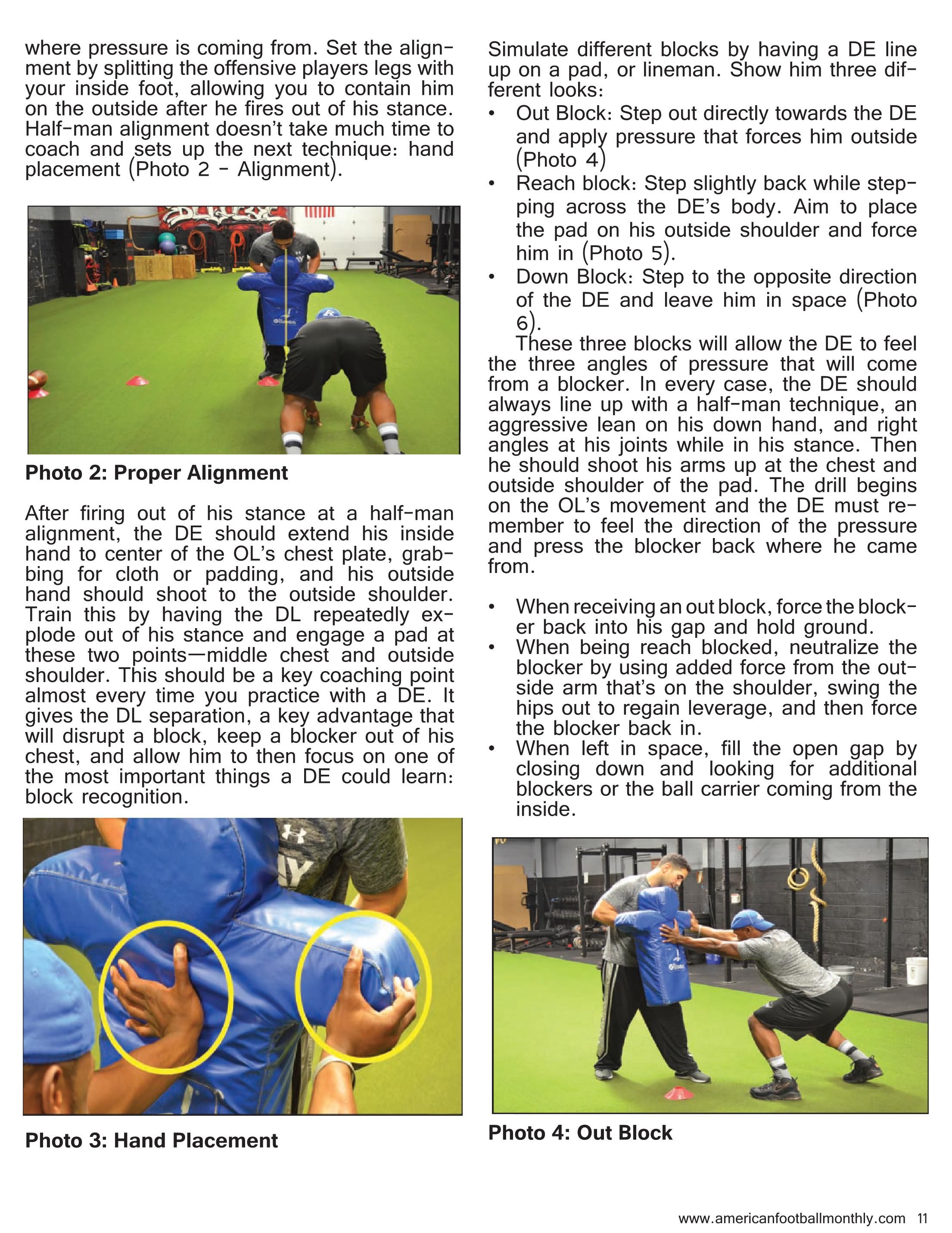 Drills Report: Fundamental Defensive End Training — American Football Quarterly Vol 1 — 2017, page 11