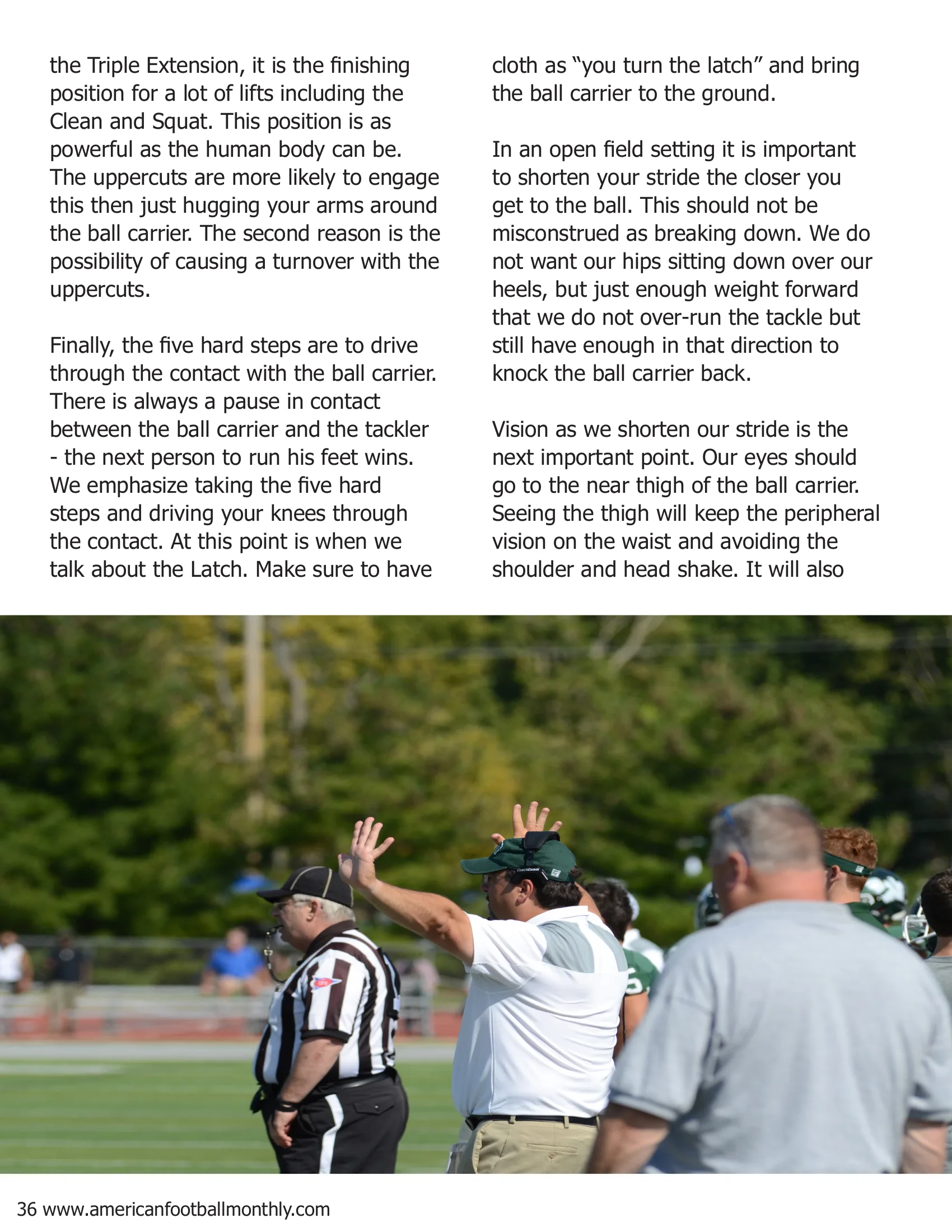 Defensive Fundamentals vs. Today's Offenses — American Football Quarterly Vol 1 — Summer 2018, page 36