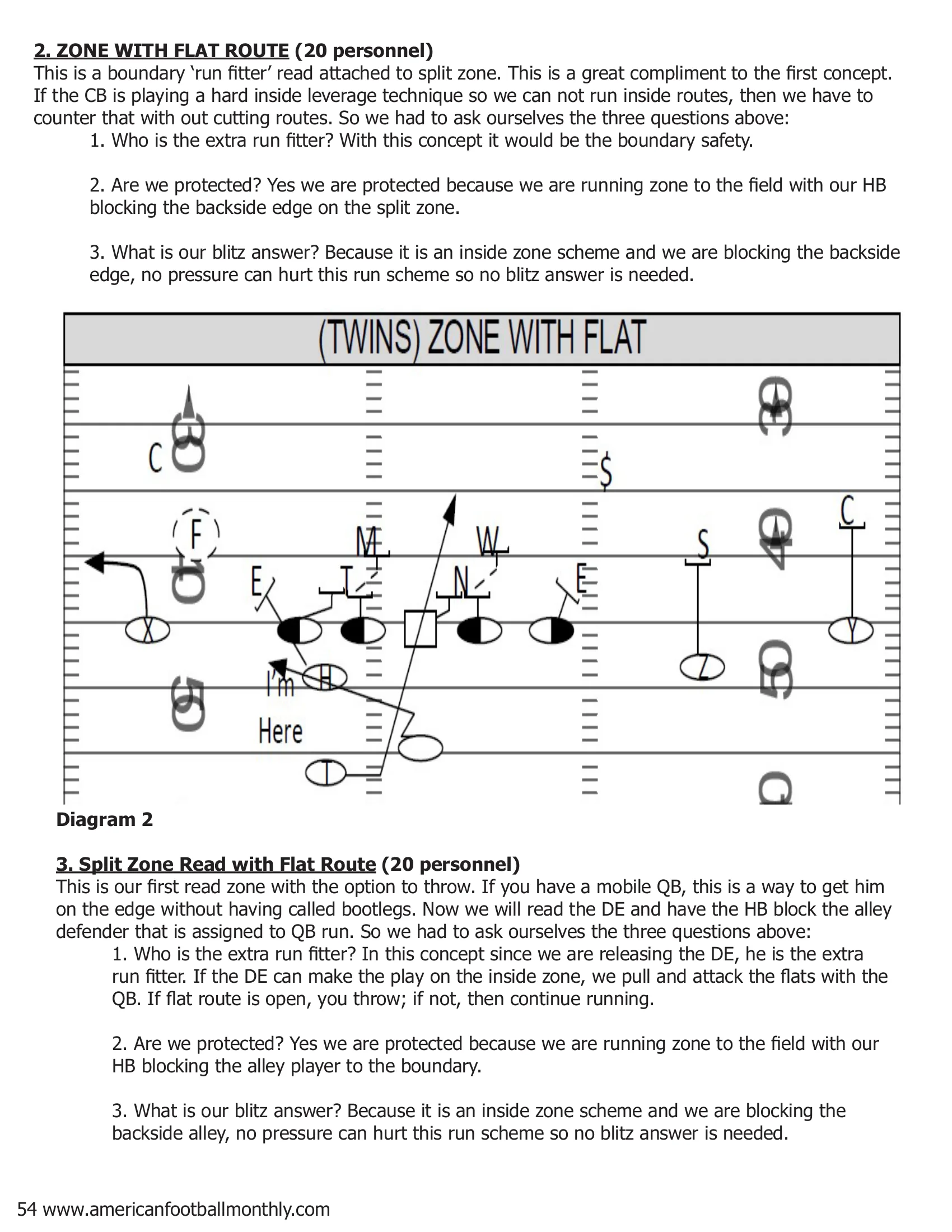 Arkansas Tech RPO Clinic — American Football Quarterly Vol 1 — Summer 2018, page 54