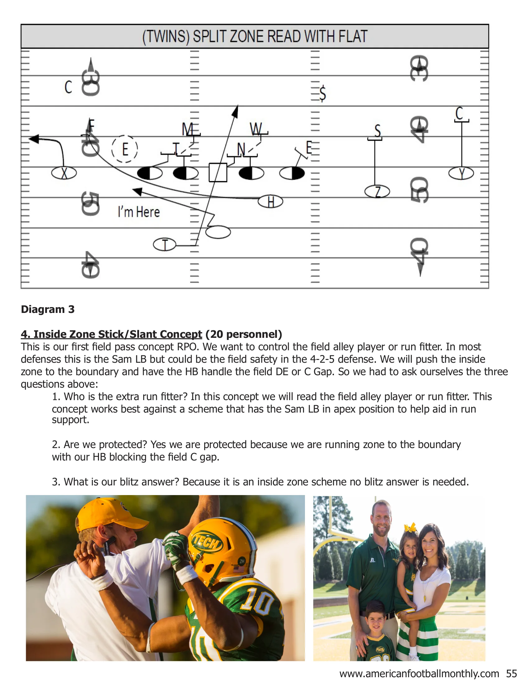 Arkansas Tech RPO Clinic — American Football Quarterly Vol 1 — Summer 2018, page 55