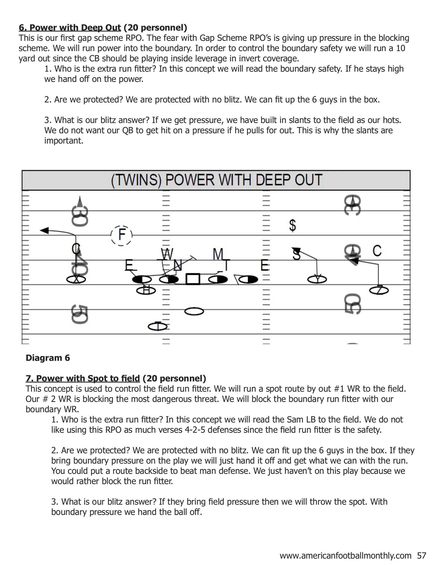 Arkansas Tech RPO Clinic — American Football Quarterly Vol 1 — Summer 2018, page 57