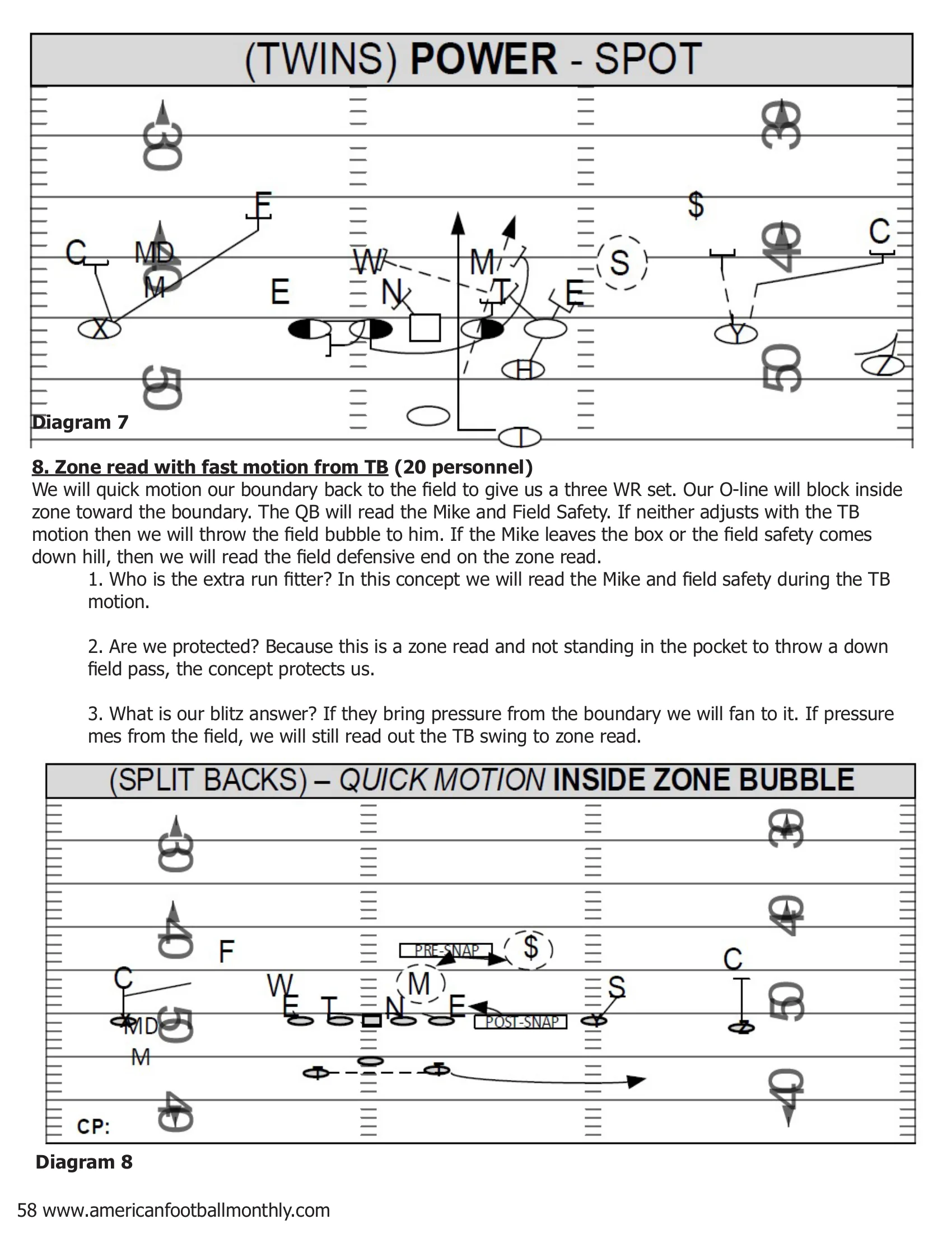 Arkansas Tech RPO Clinic — American Football Quarterly Vol 1 — Summer 2018, page 58