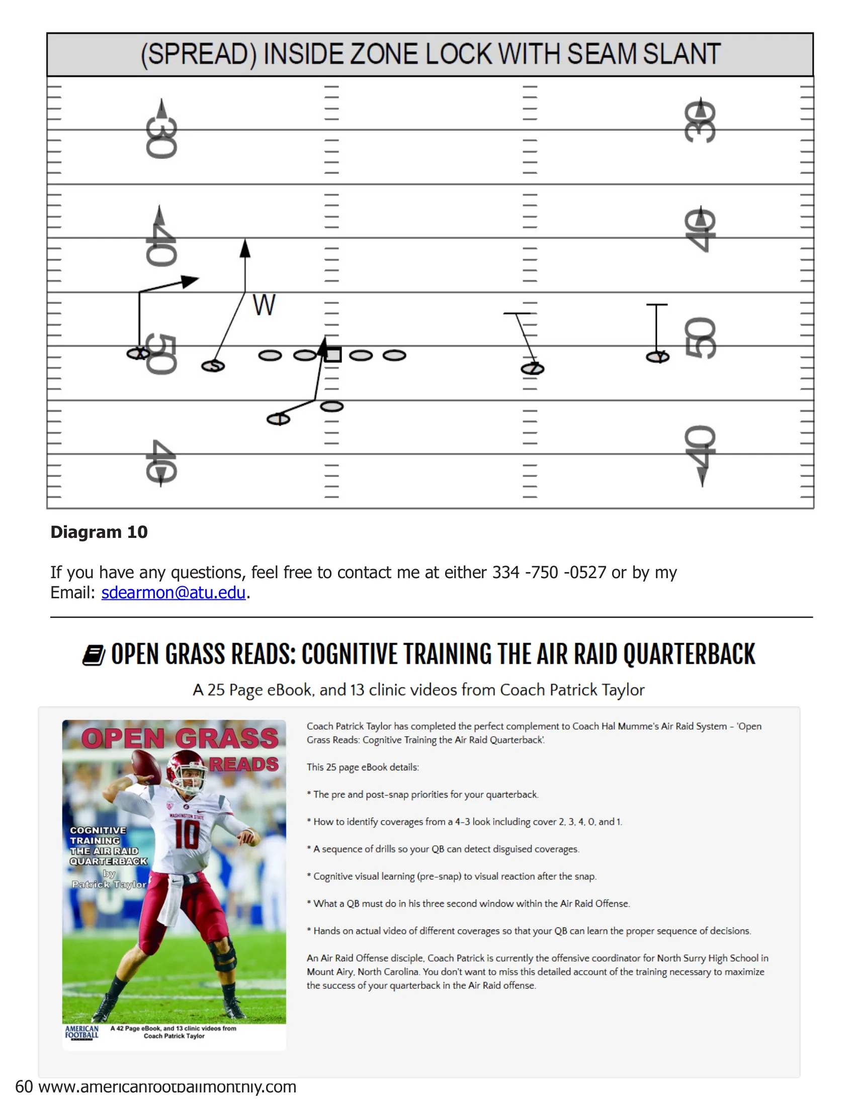 Arkansas Tech RPO Clinic — American Football Quarterly Vol 1 — Summer 2018, page 60
