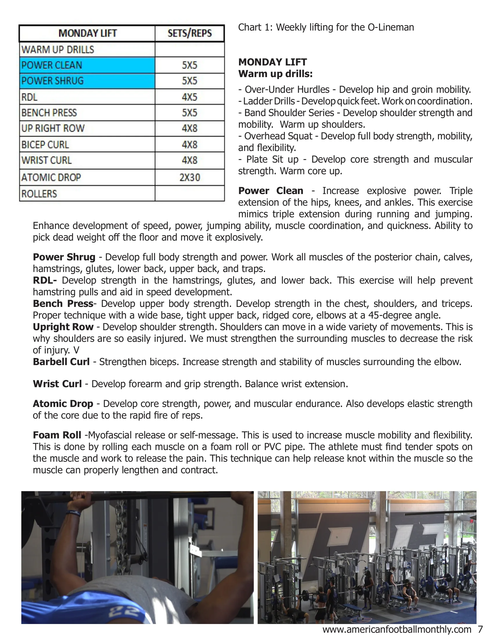 Boise State Training the Offensive Lineman — American Football Quarterly Vol 1 — Winter 2019, page 7