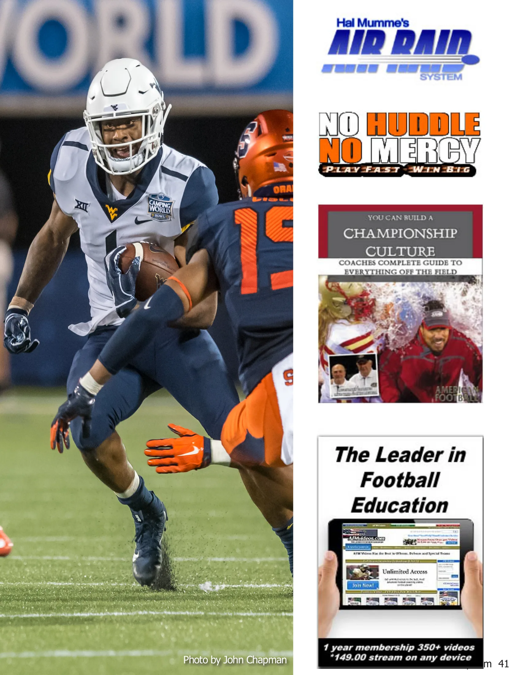 Five Keys to Building Your Program Through Off-Season Training — American Football Quarterly Vol 1 — Winter 2019, page 41