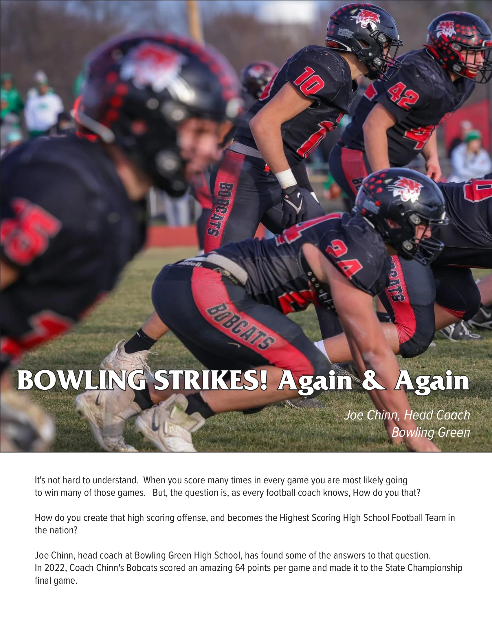 Bowling Strikes - Again and Again — American Football Quarterly Vol 1 — Summer 2023, page 6