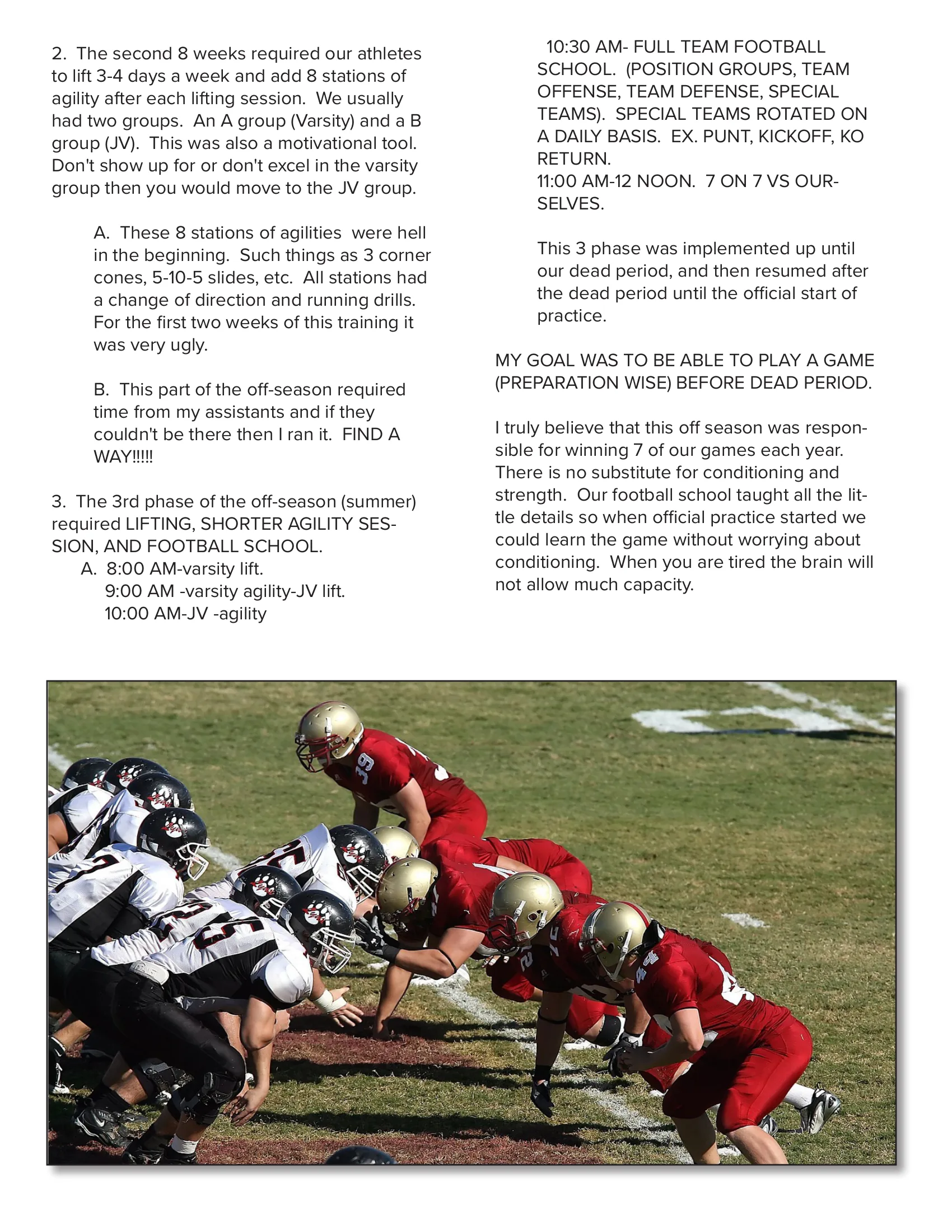 10 COACHING COMMANDMENTS.. — American Football Quarterly Vol 1 — Summer 2023, page 17