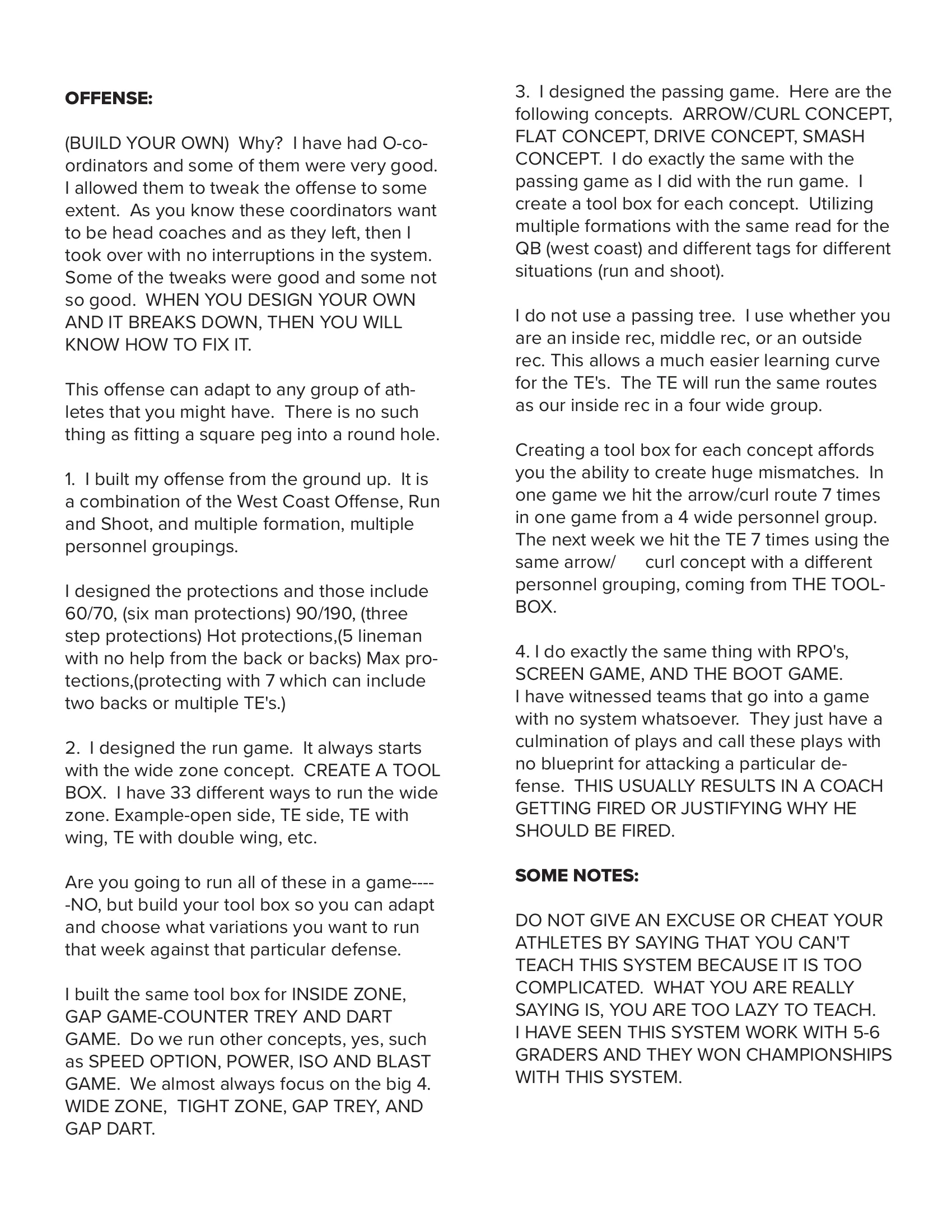 10 COACHING COMMANDMENTS.. — American Football Quarterly Vol 1 — Summer 2023, page 18