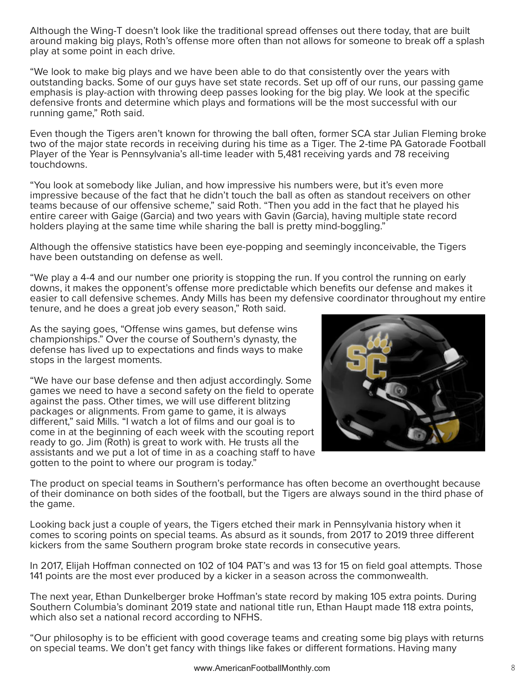 ROTH RULES - Championships Keep On Coming — American Football Quarterly Vol 1 — Winter 2024, page 8