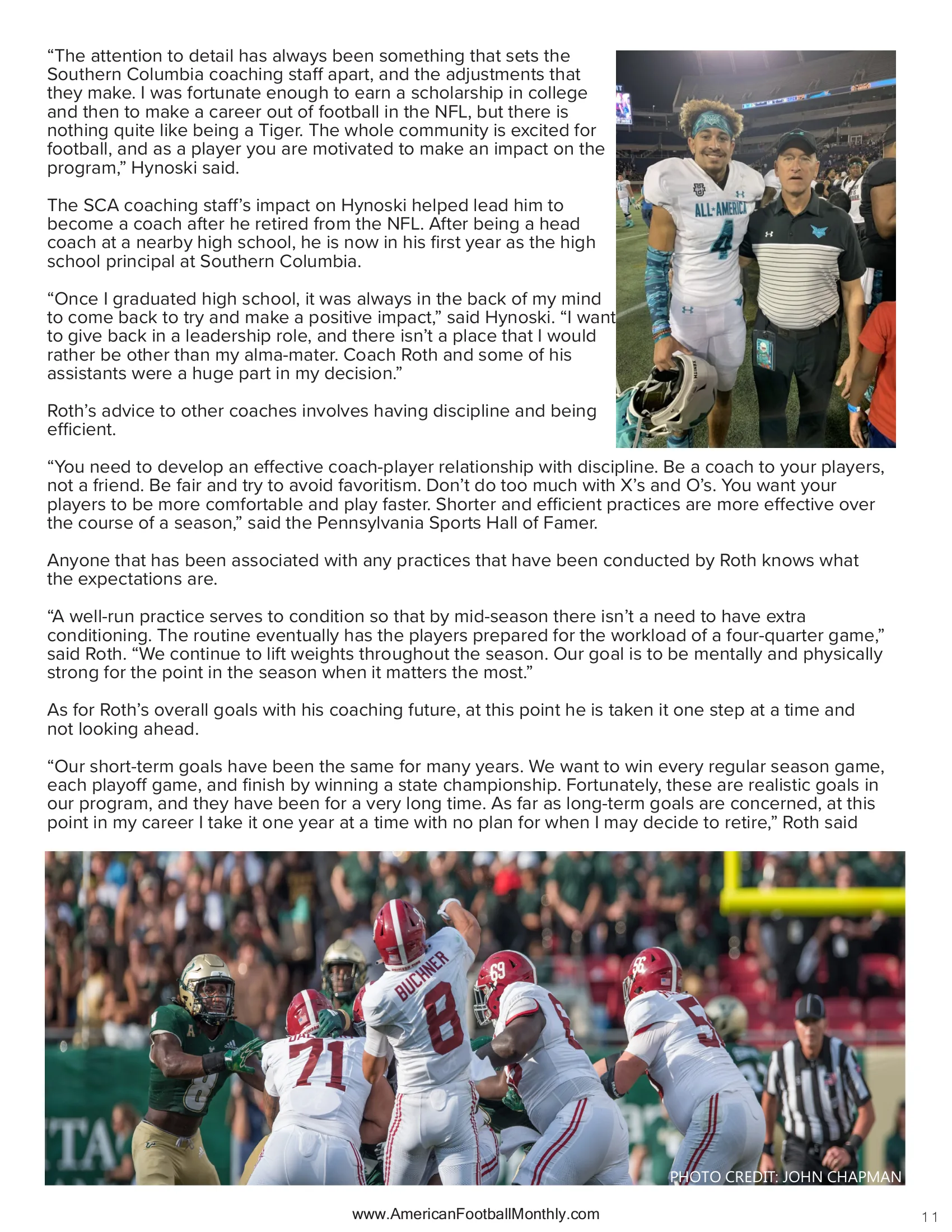 ROTH RULES - Championships Keep On Coming — American Football Quarterly Vol 1 — Winter 2024, page 11