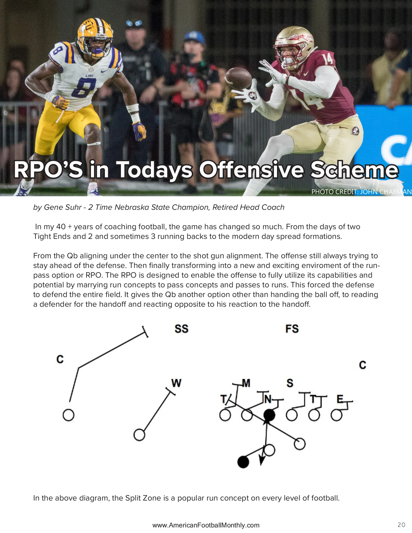 Play calling — American Football Quarterly Vol 1 — Winter 2024, page 20