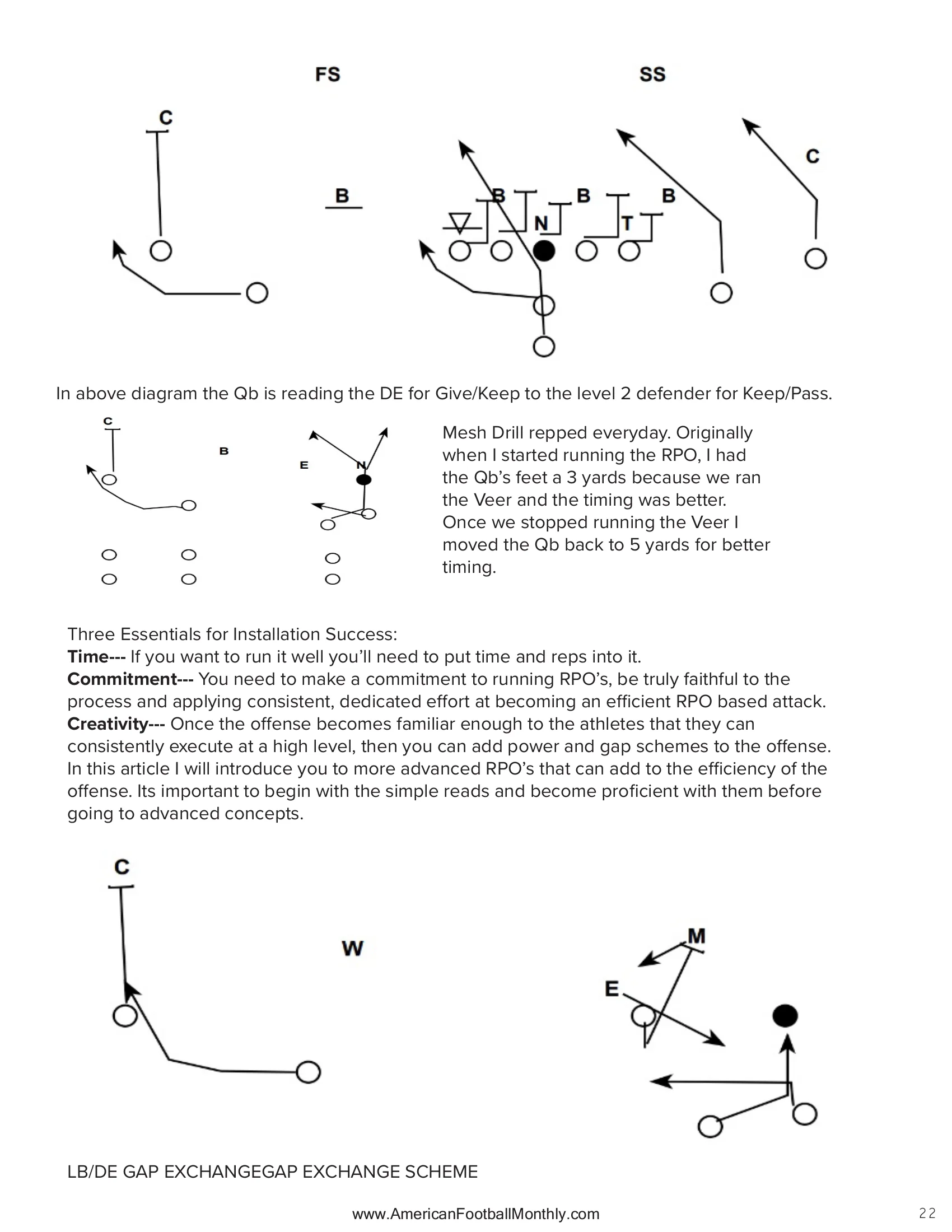 Play calling — American Football Quarterly Vol 1 — Winter 2024, page 22