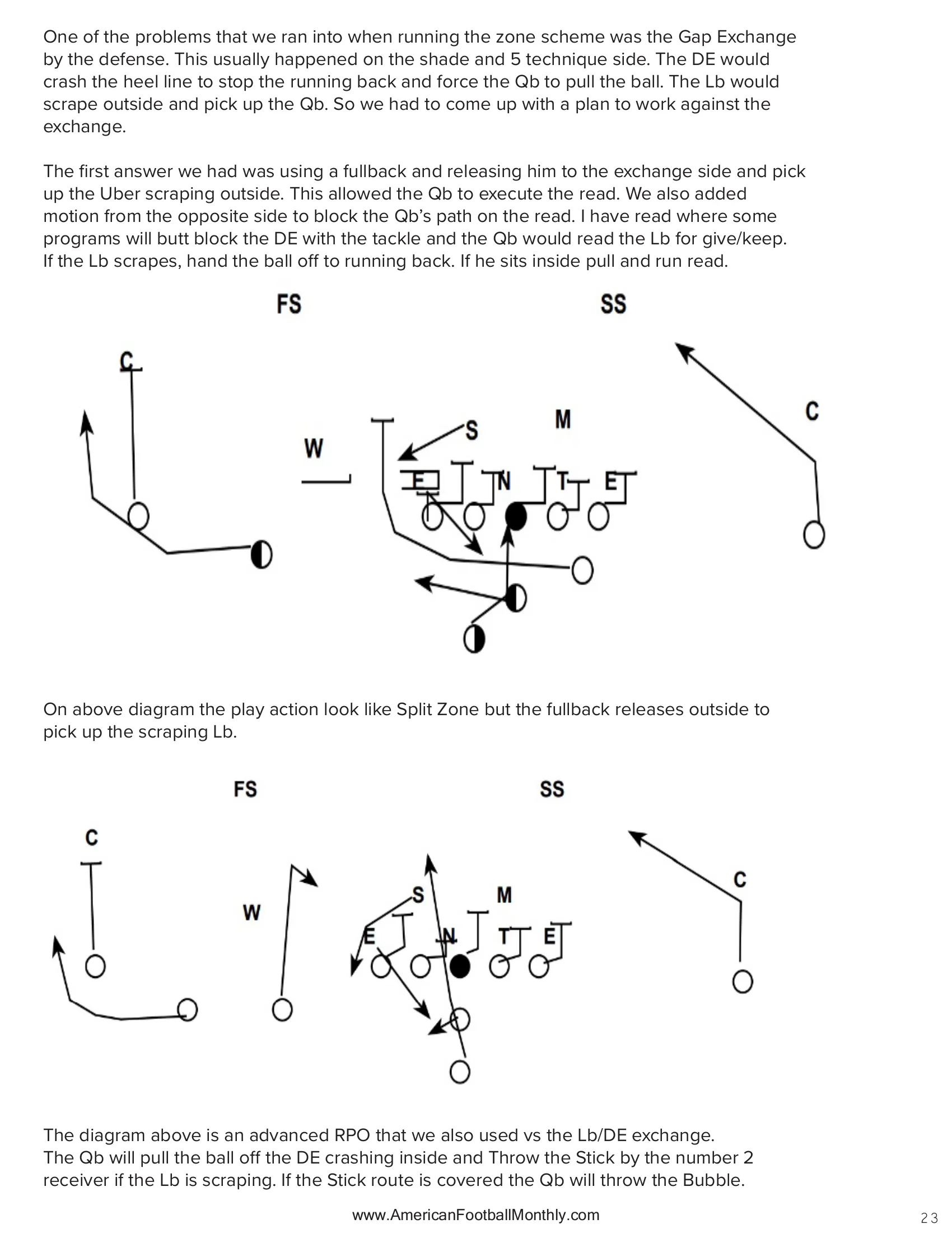 Play calling — American Football Quarterly Vol 1 — Winter 2024, page 23