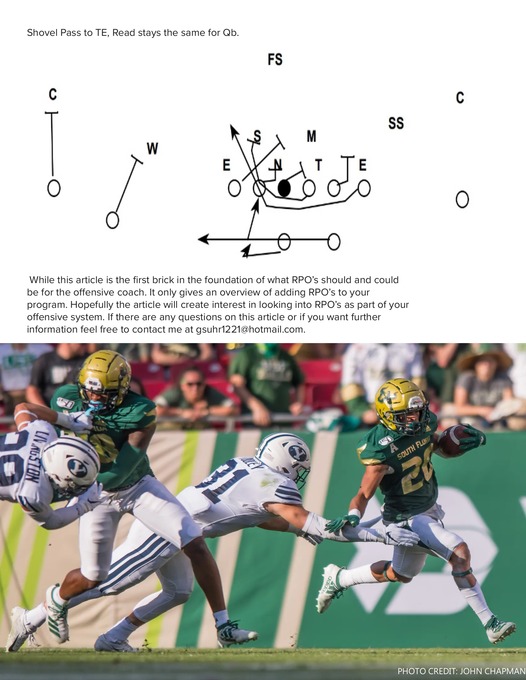 Play calling — American Football Quarterly Vol 1 — Winter 2024, page 27