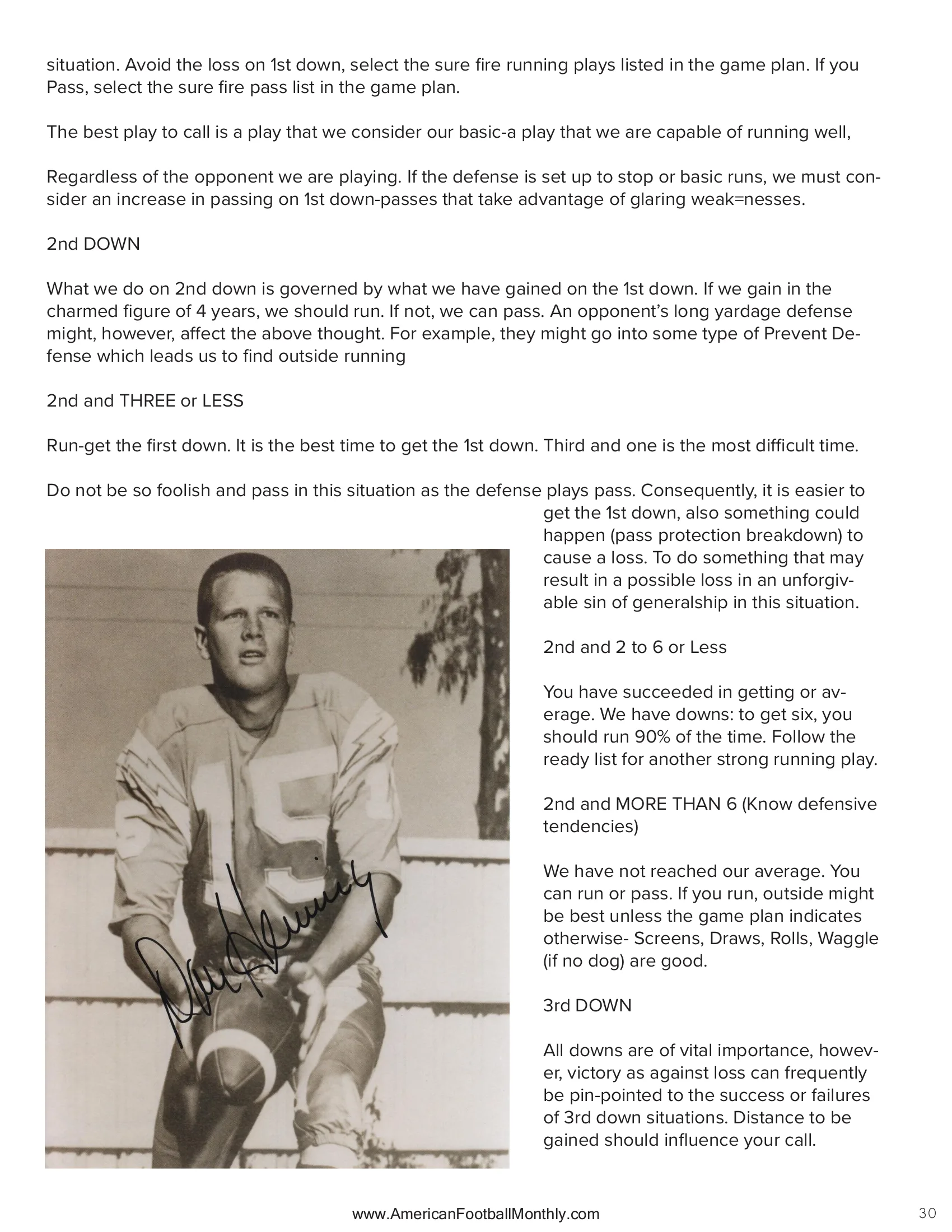 RPO Advantage — American Football Quarterly Vol 1 — Winter 2024, page 30