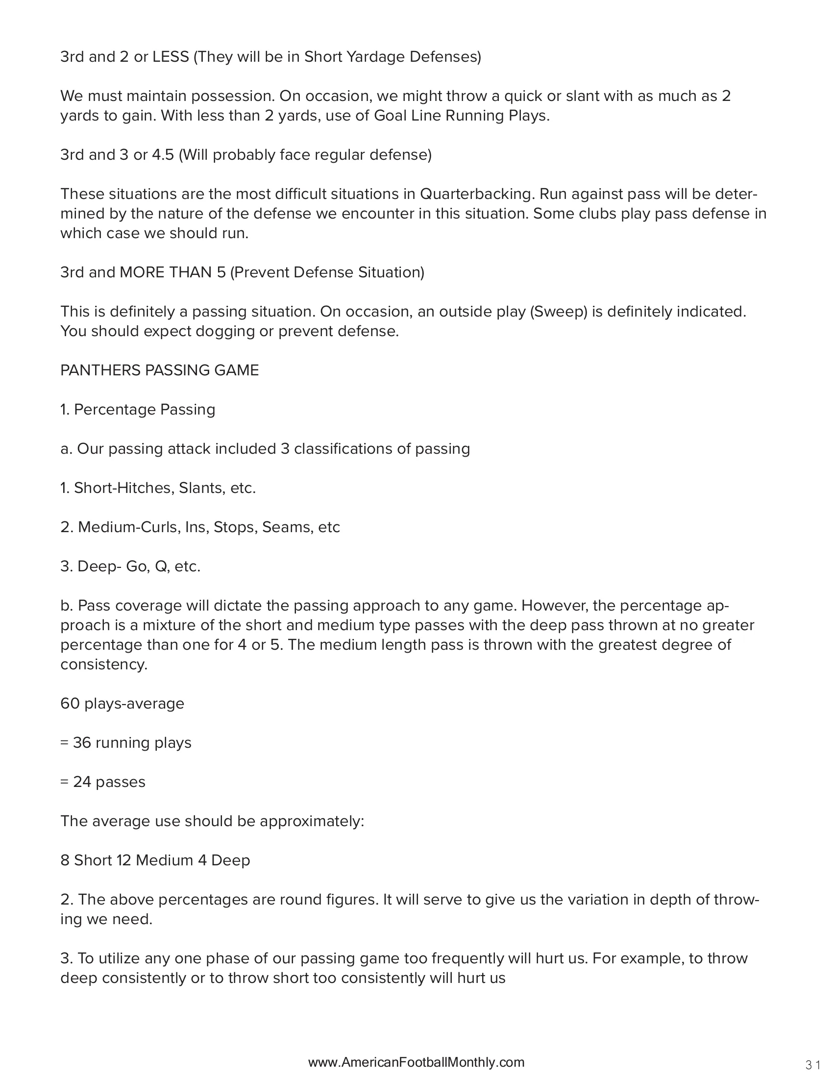 RPO Advantage — American Football Quarterly Vol 1 — Winter 2024, page 31