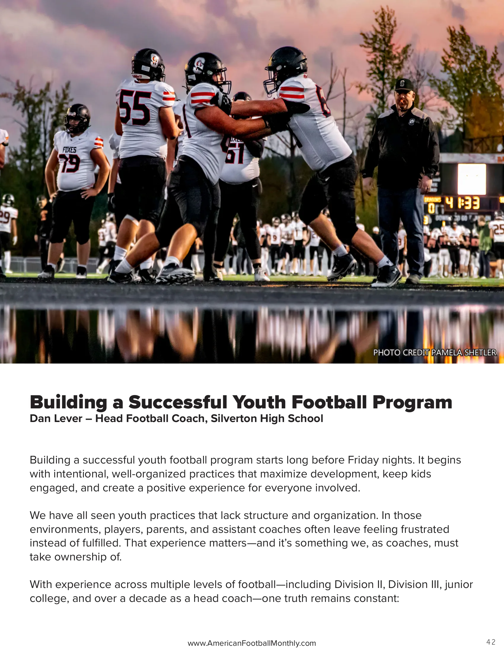 From Practice to Program: How to Build Youth Football the Right Way — American Football Quarterly Vol 1 — Spring 2026, page 42