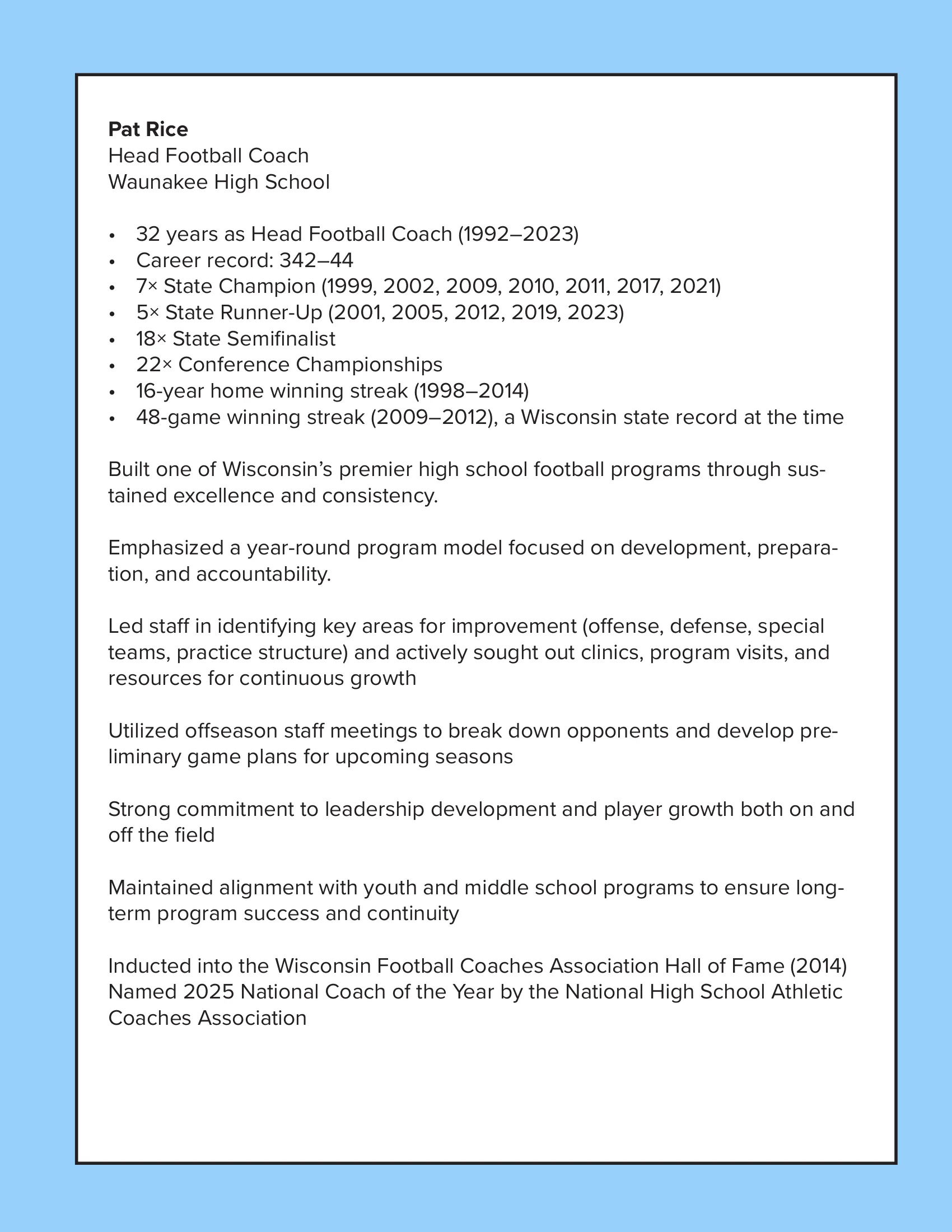 The Year-Round Blueprint: Turning a Monthly Football Calendar into a Championship Program — American Football Quarterly Vol 1 — Spring 2026, page 59