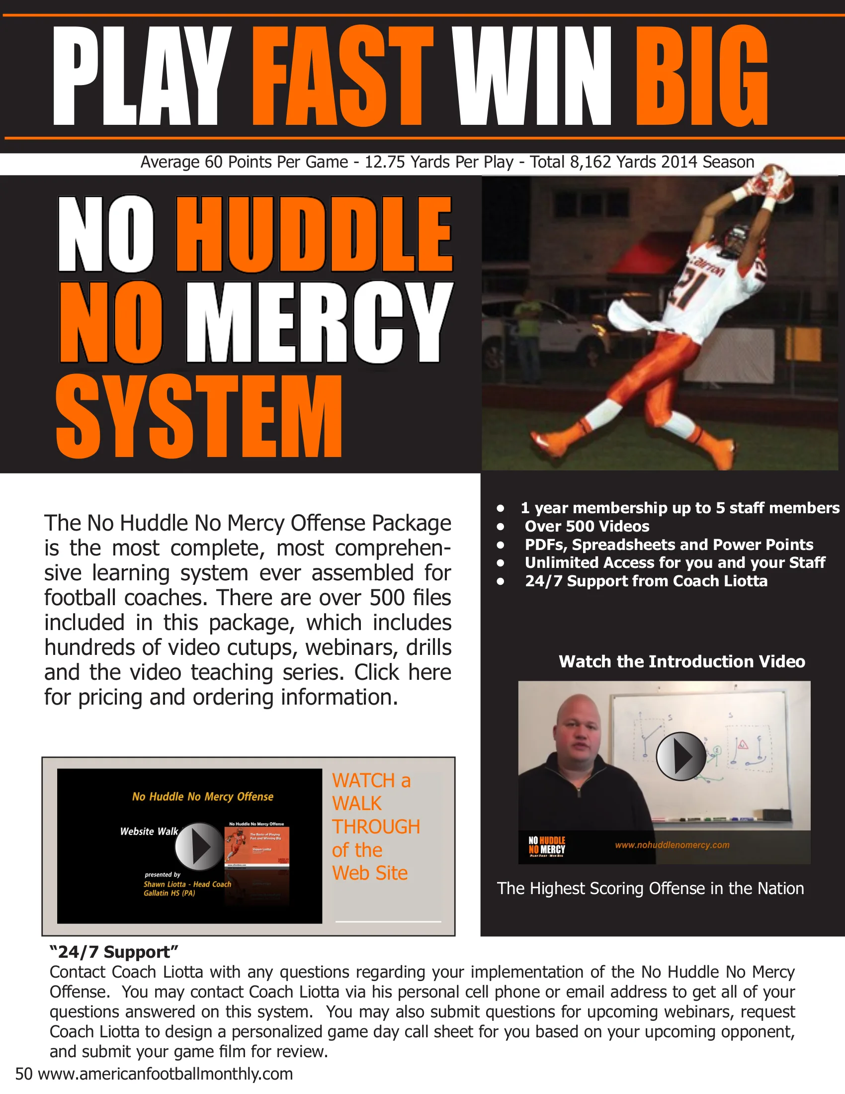 A Q & A with new XFL Commissioner, Oliver Luck — American Football Quarterly Vol 2 — Fall 2018, page 50