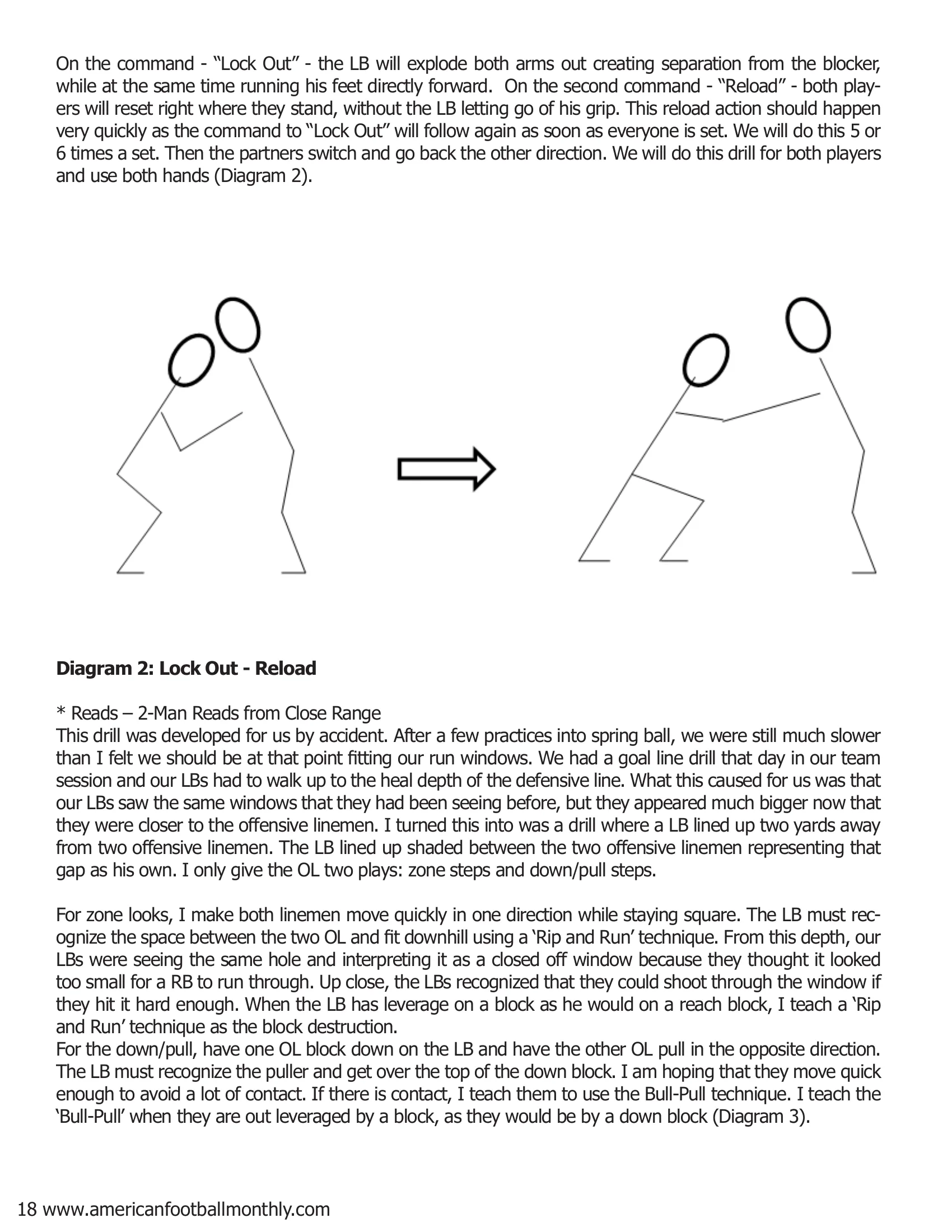 Advanced Linebacker Drills — American Football Quarterly Vol 2 — Spring 2019, page 18