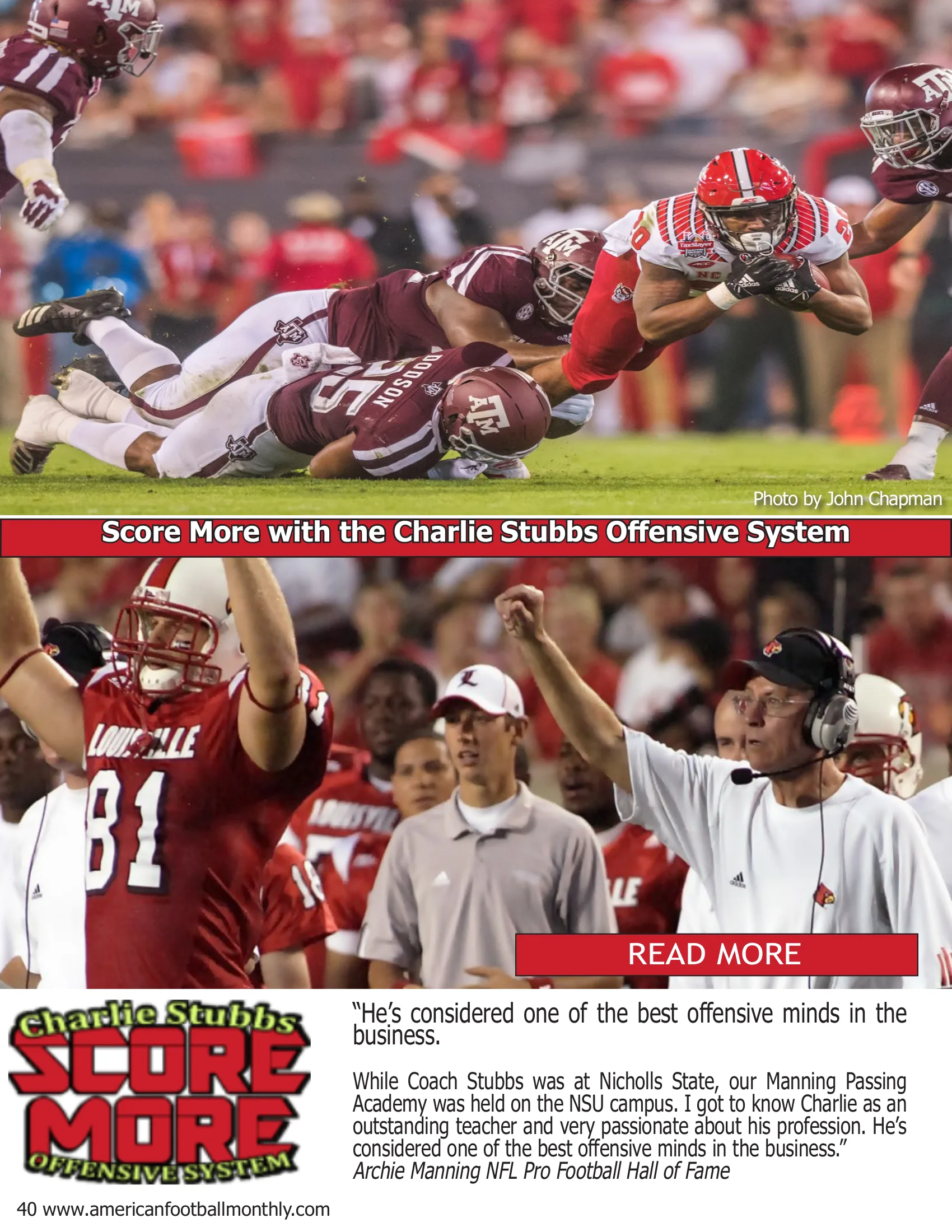 Five Football Forms for the Winning Coach — American Football Quarterly Vol 2 — Spring 2019, page 40