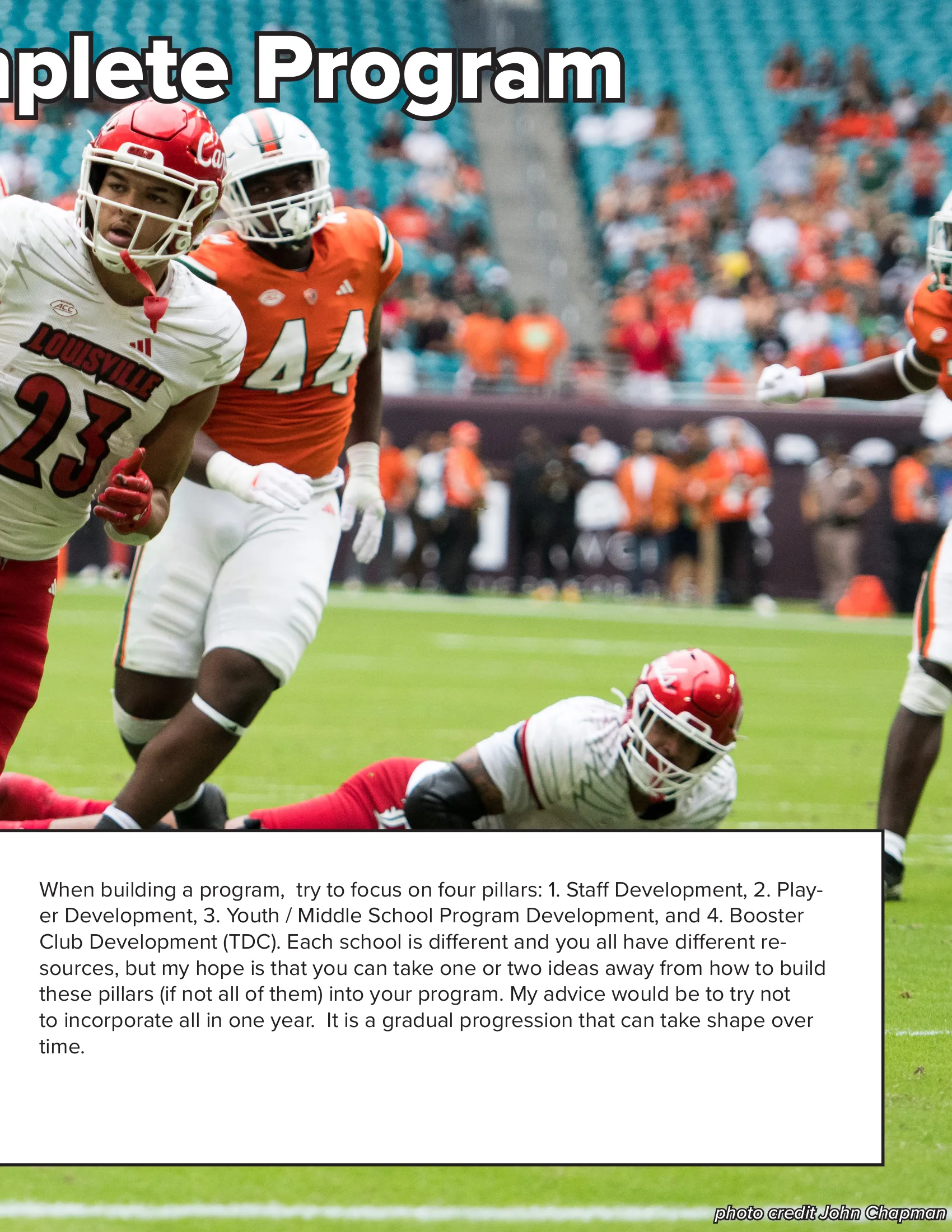 Building a Complete Program — American Football Quarterly Vol 2 — Spring 2024, page 7