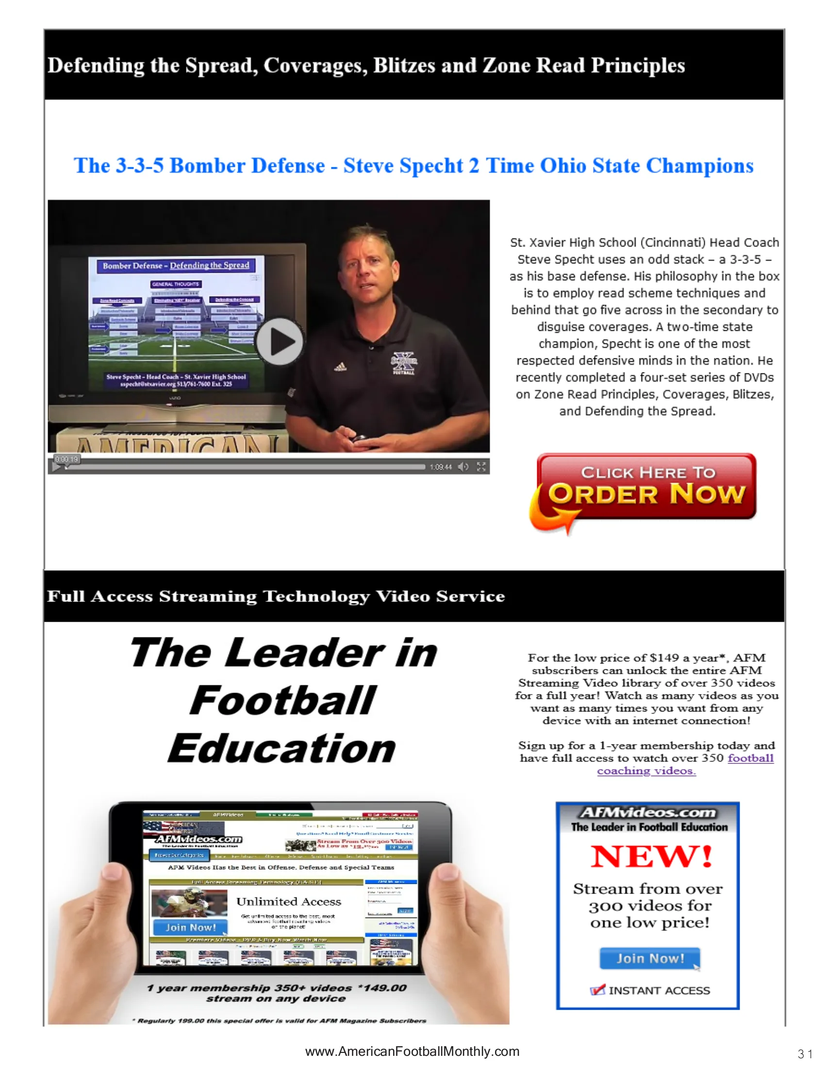 FREE Video - Building Leadership — American Football Quarterly Vol 2 — Spring 2024, page 31