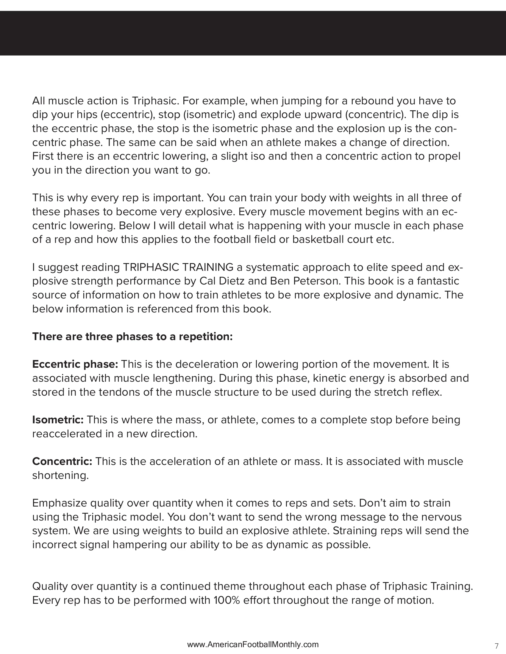 Breaking Down a Rep — American Football Quarterly Vol 2 — Summer 2025, page 7