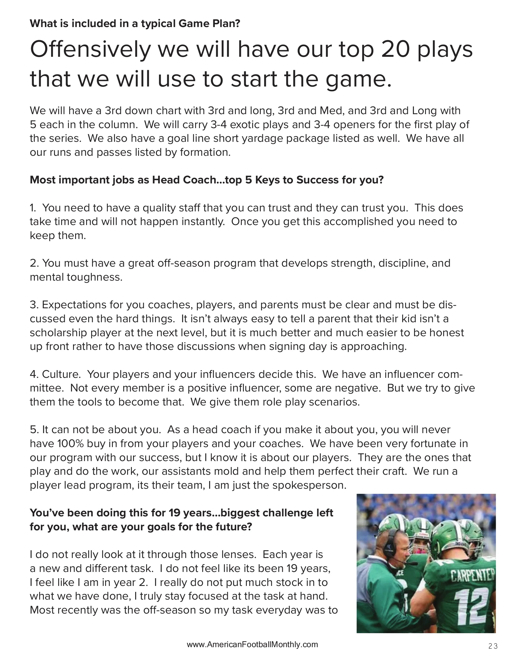 Loyalty the forgotten principle — American Football Quarterly Vol 2 — Summer 2025, page 23