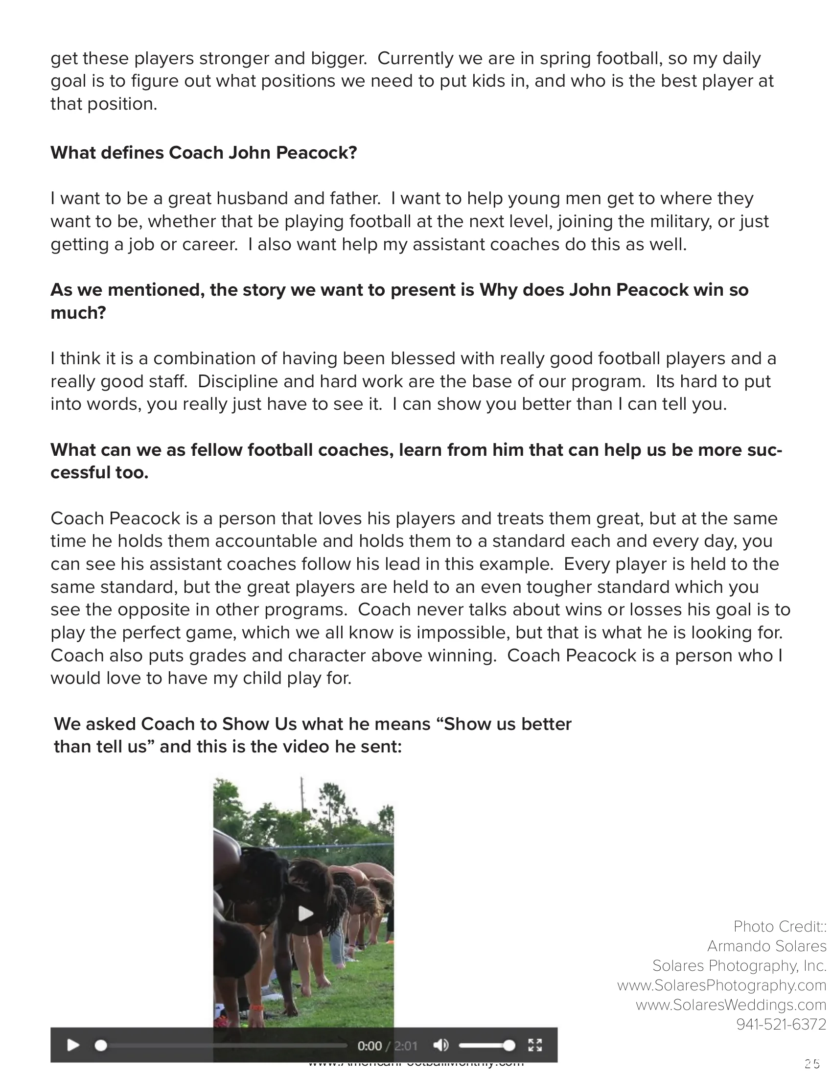 Loyalty the forgotten principle — American Football Quarterly Vol 2 — Summer 2025, page 25