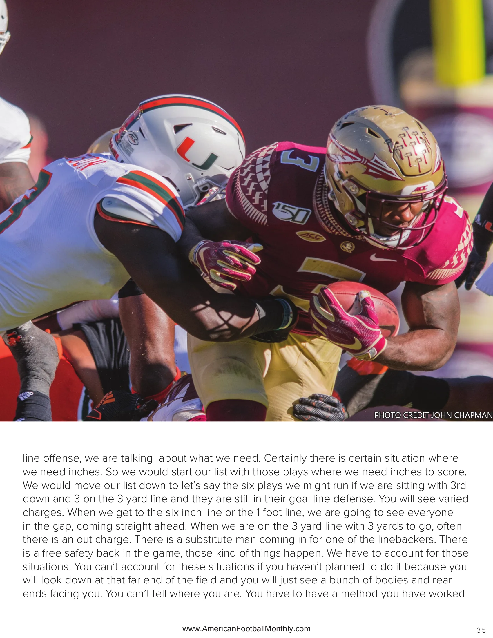 The Fourth Down Revolution — American Football Quarterly Vol 2 — Summer 2025, page 35
