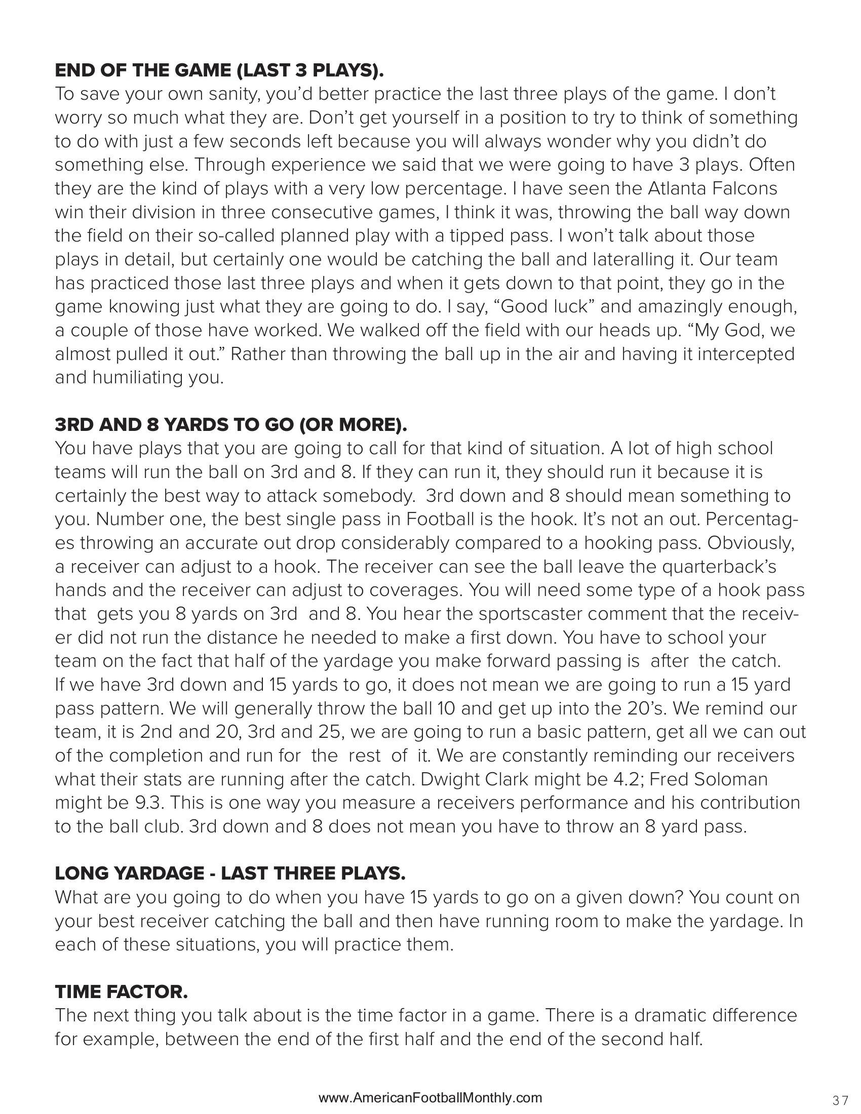 The Fourth Down Revolution — American Football Quarterly Vol 2 — Summer 2025, page 37