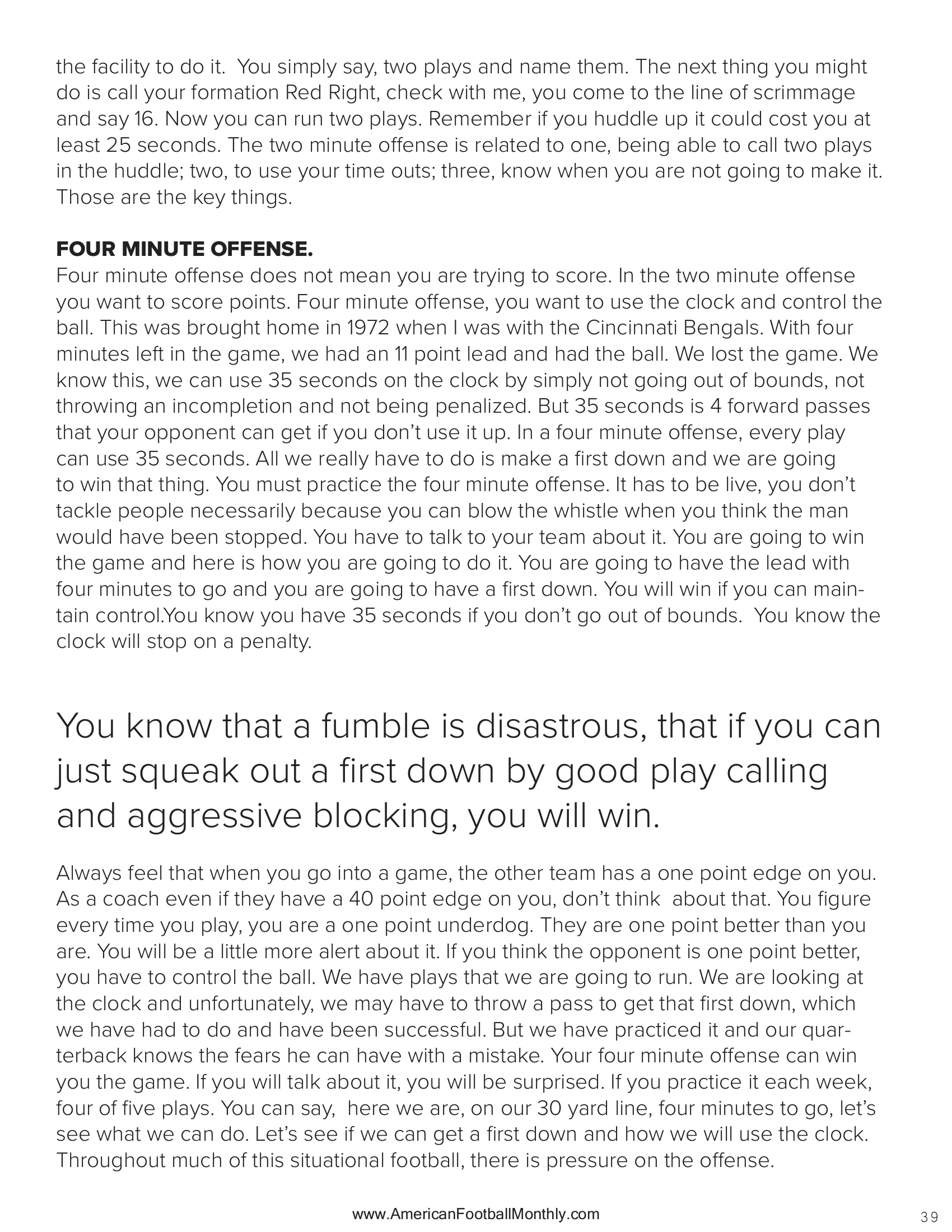 The Fourth Down Revolution — American Football Quarterly Vol 2 — Summer 2025, page 39