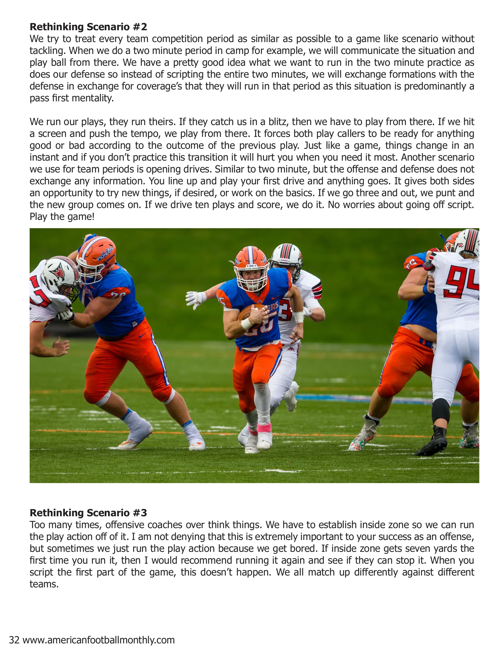 To Script or Not to Script — American Football Quarterly Vol 3 — Winter 2018, page 32