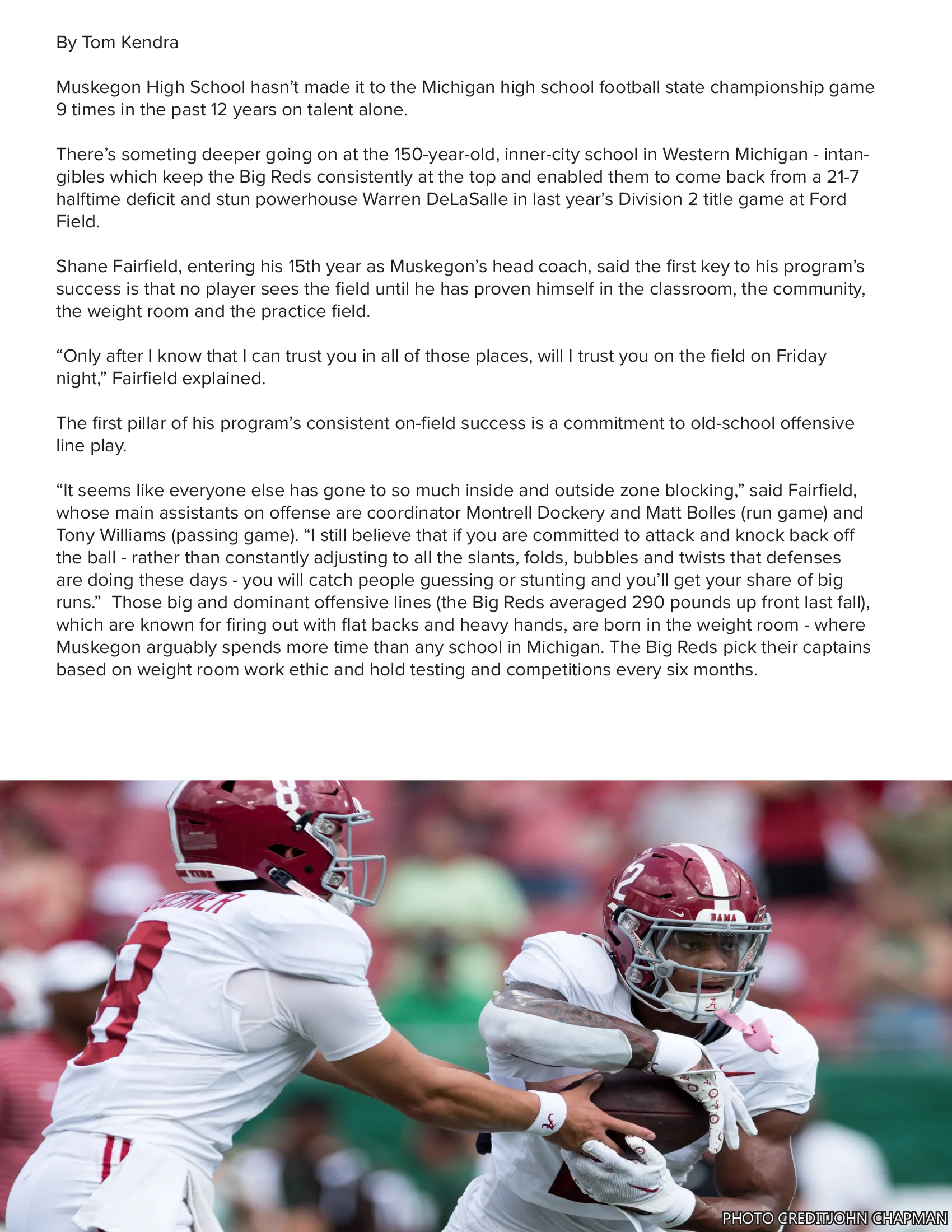 Muskegon High School - Michigan — American Football Quarterly Vol 3 — Fall 2024, page 12