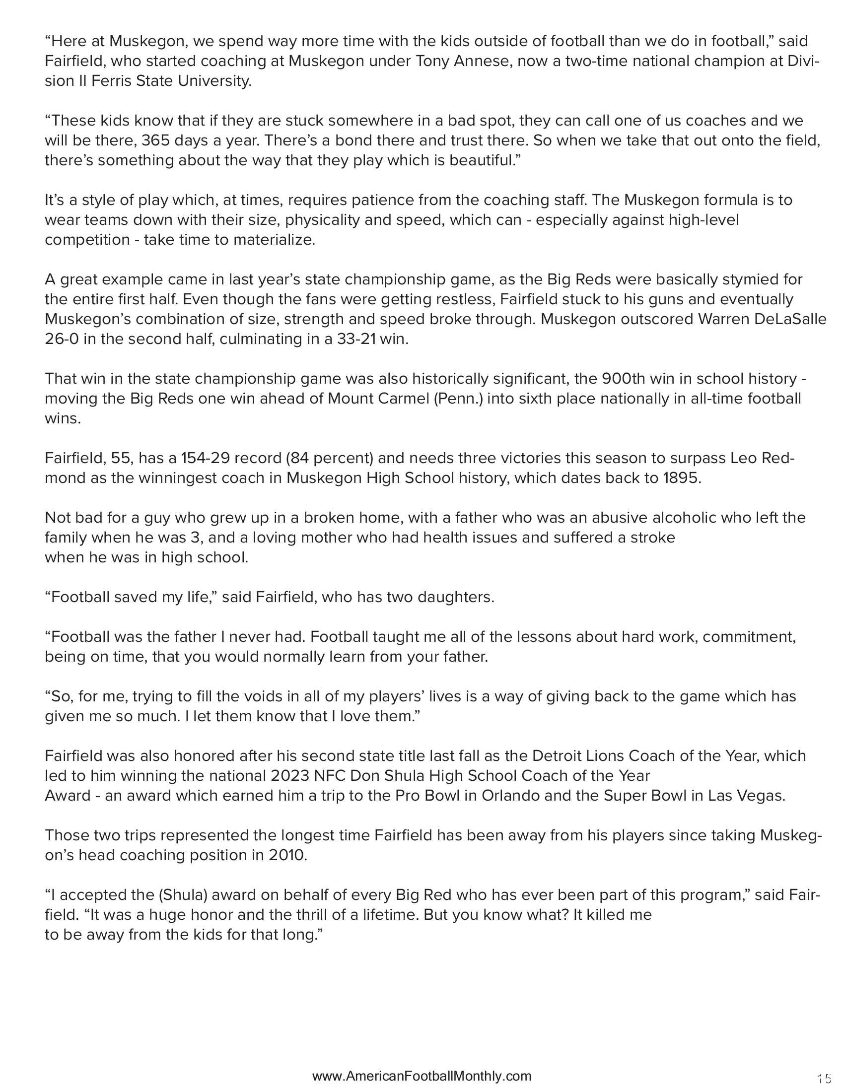 THE COUNTER — American Football Quarterly Vol 3 — Fall 2024, page 15