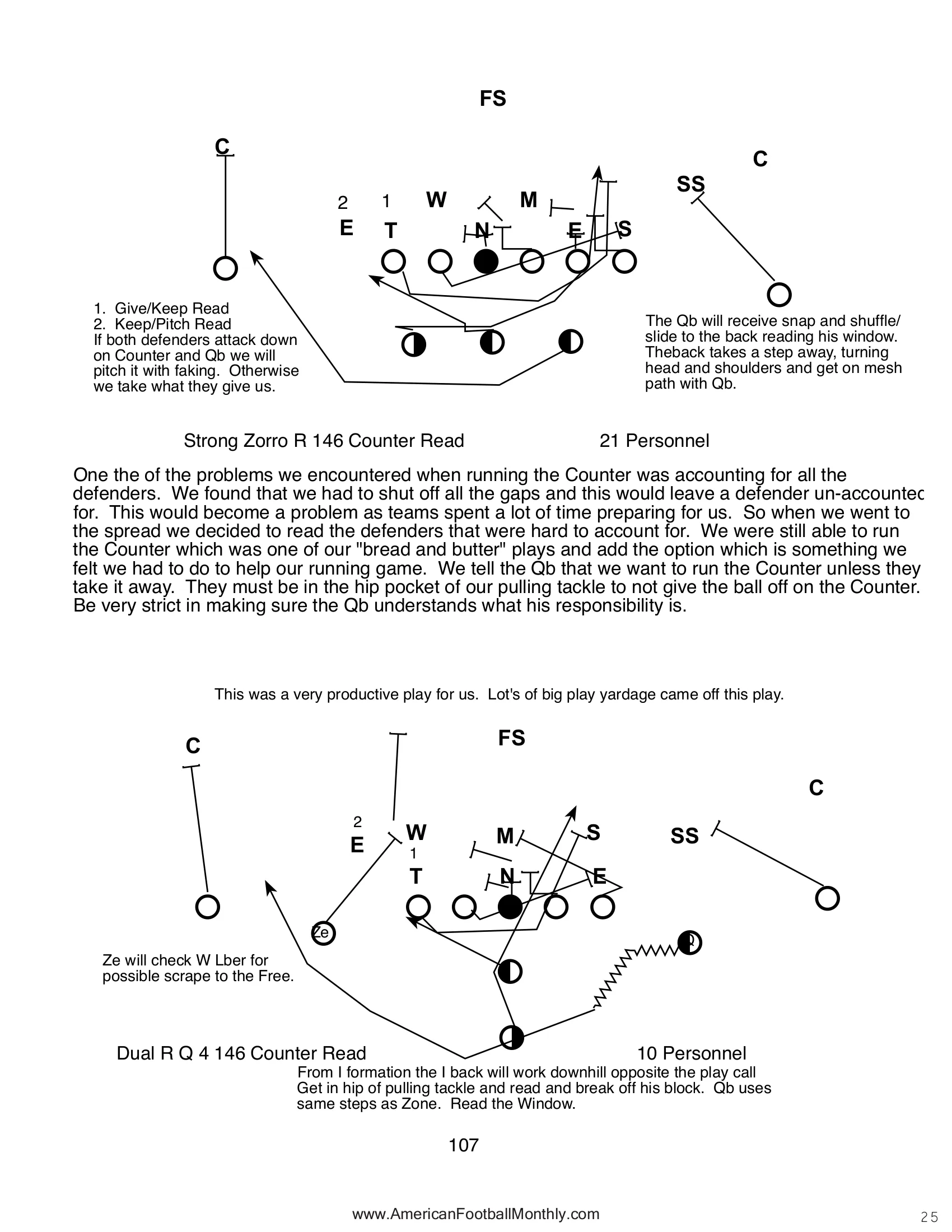 THE COUNTER — American Football Quarterly Vol 3 — Fall 2024, page 25