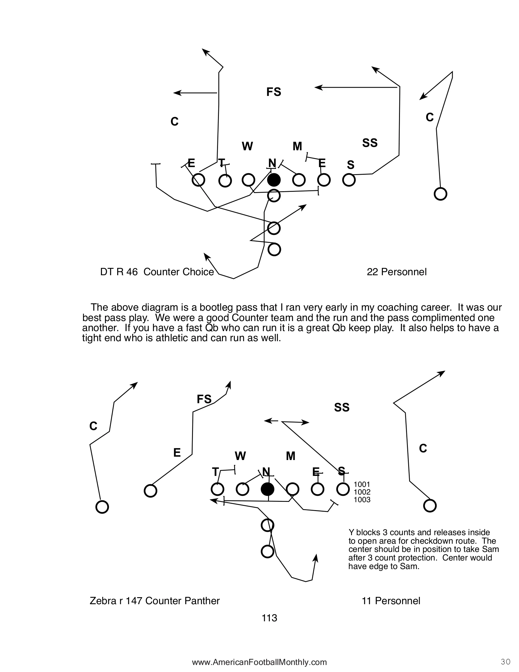 THE COUNTER — American Football Quarterly Vol 3 — Fall 2024, page 30