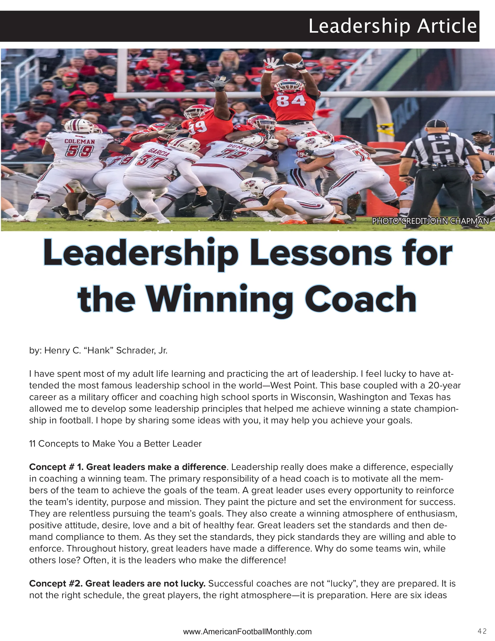 THE COUNTER — American Football Quarterly Vol 3 — Fall 2024, page 42