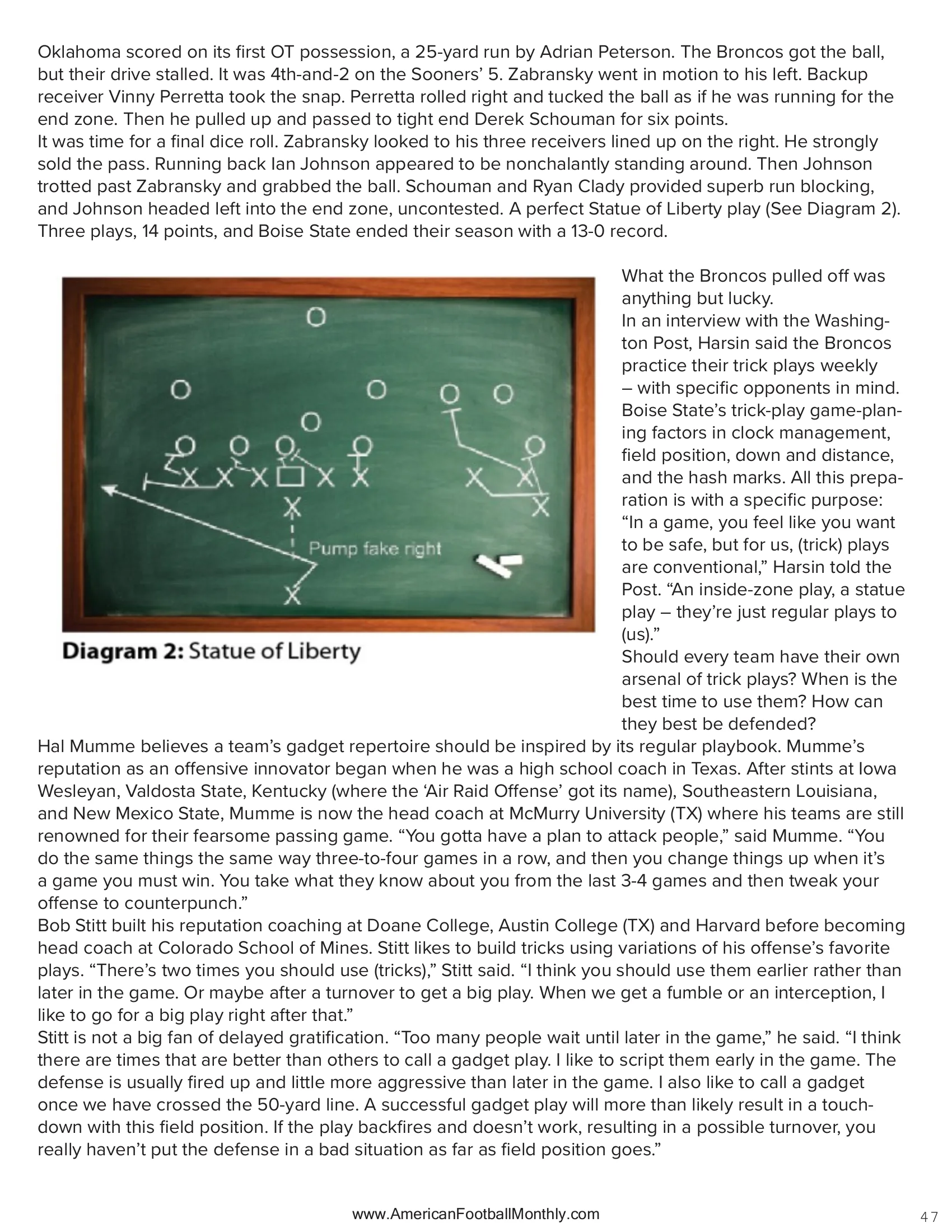 THE COUNTER — American Football Quarterly Vol 3 — Fall 2024, page 47