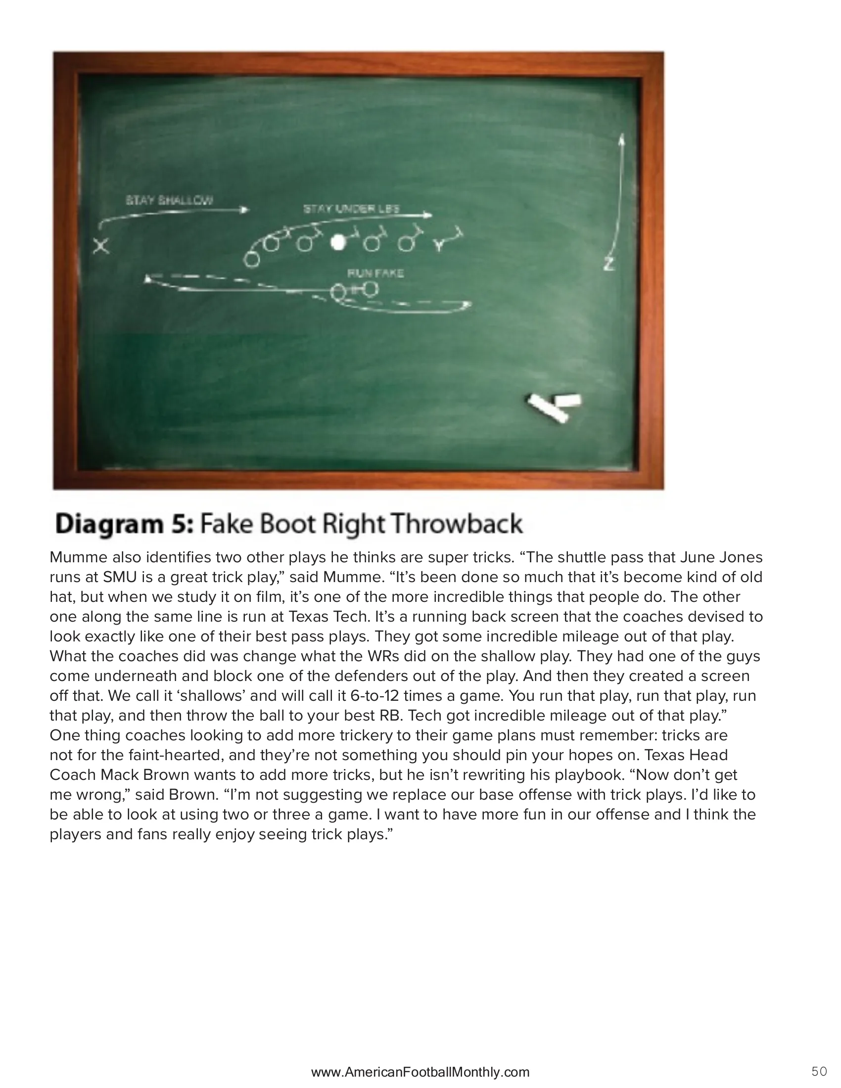 THE COUNTER — American Football Quarterly Vol 3 — Fall 2024, page 50