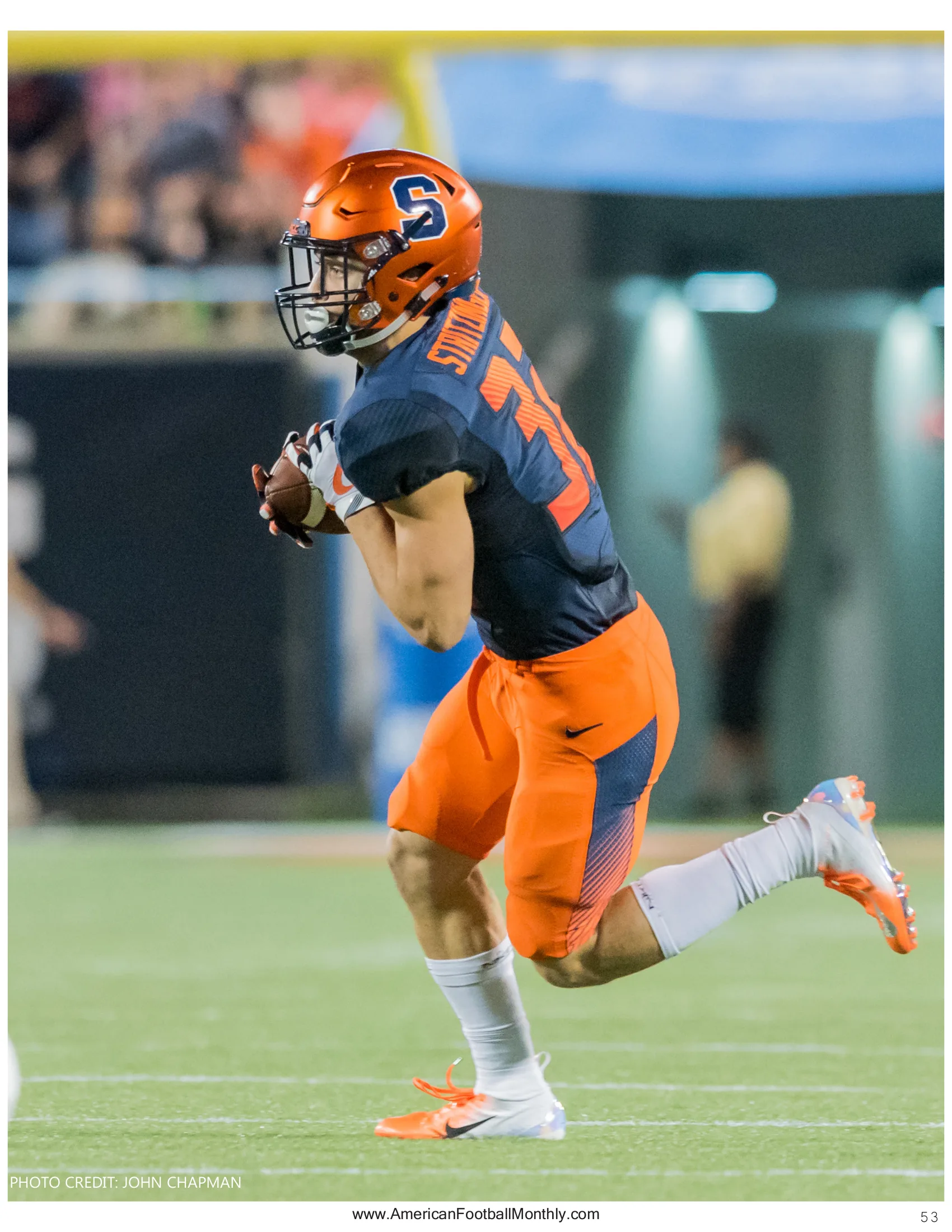 THROWING THE *UP* ROUTE — American Football Quarterly Vol 3 — Fall 2024, page 53
