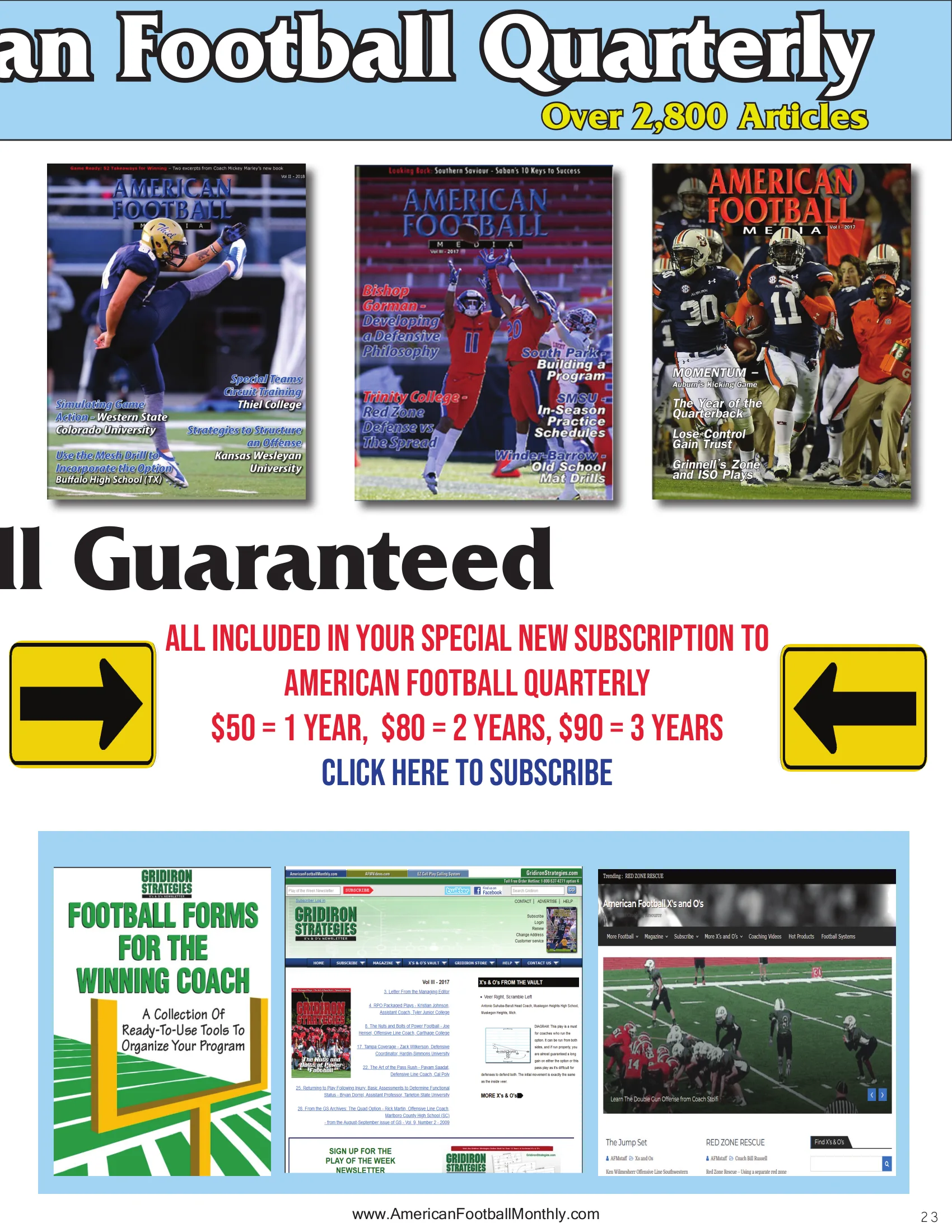 WINNING THE IN SEASON EVOLUTION RACE — American Football Quarterly Vol 3 — Fall 2025, page 23