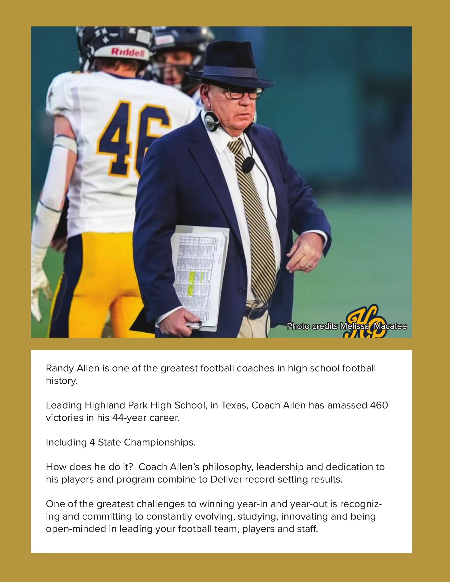 "Scots Find A Way" — The Core Values Behind a Coaching Legend — American Football Quarterly Vol 3 — Fall 2025, page 31